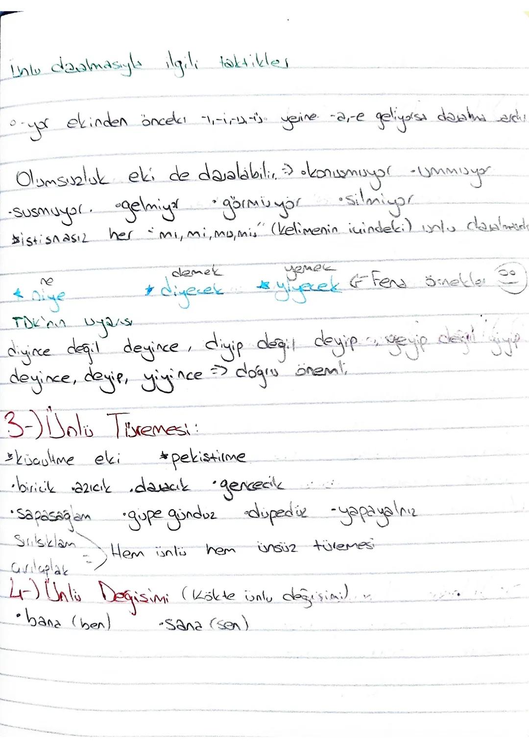 # Ses Bilgisi
Ünlülerle ilgili ses olaylarn:
1-) Ünlü Düşmesi (Here Düşmesi)
•Tiürerken Birleşik sözcük oluken
•Yardımcı eylem gelirken