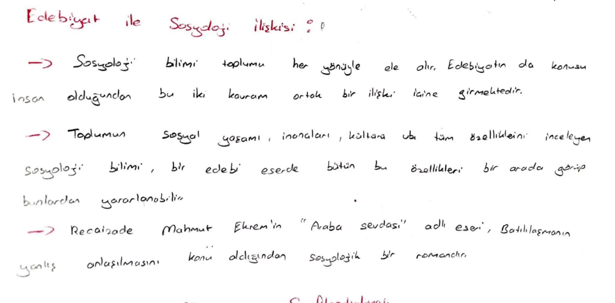 # Edebiyatın Bilimlerle İlişkisi:
- Bilimde edebiyatla insan etkinliğinin bir sonucudur. Dolayısıyla edebiyatın diğer bilimlerle ilişkisi va
