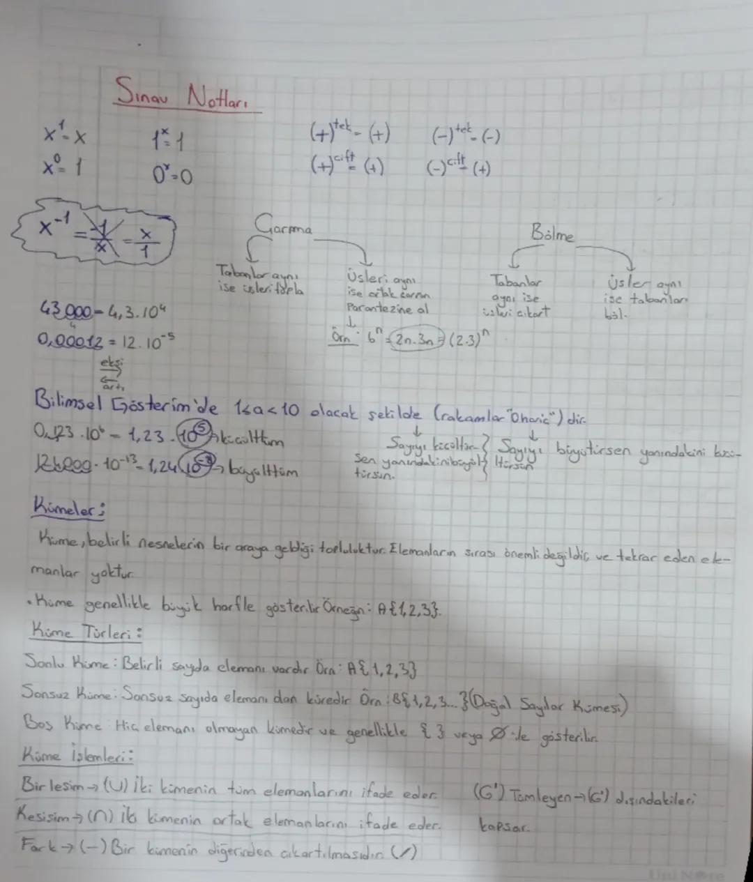 # Sinau Notları
x1-x
f*1
x1
0*0
Garma
Tabanlar aynı
ise isleri flpla
43,000-4,3.104
0,00012 = 12.105
eksi
Cart
Bilimsel Gösterim