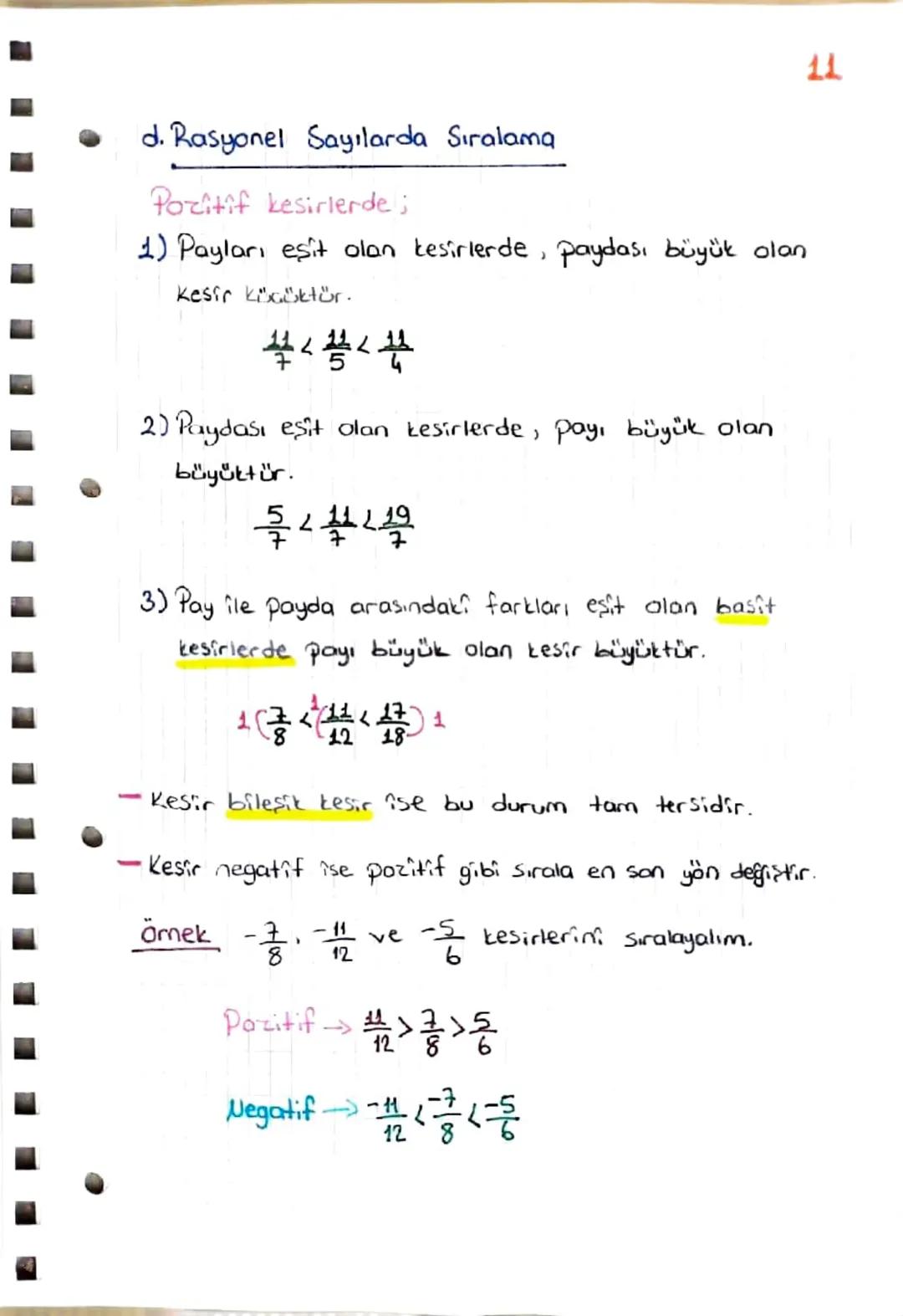 = RASYONEL SAYILAR =
Tanım: a veb tam Sayı olmak üzere (b≠0), $\frac{a}{b}$
Seklindeki ifadelerdir.
$\frac{a}{b} = \frac{1}{2}, \frac{3}{5