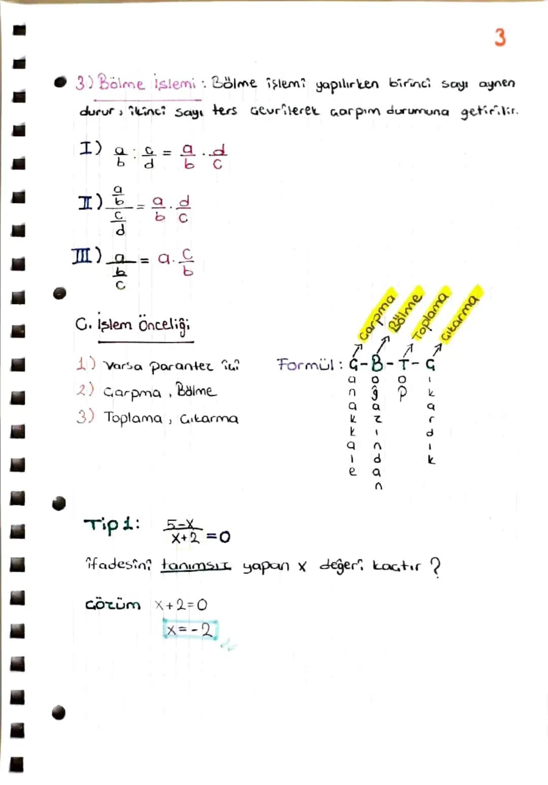 = RASYONEL SAYILAR =
Tanım: a veb tam Sayı olmak üzere (b≠0), $\frac{a}{b}$
Seklindeki ifadelerdir.
$\frac{a}{b} = \frac{1}{2}, \frac{3}{5