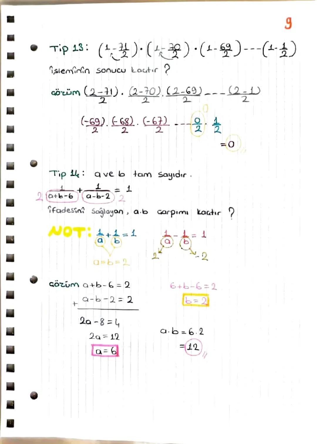 = RASYONEL SAYILAR =
Tanım: a veb tam Sayı olmak üzere (b≠0), $\frac{a}{b}$
Seklindeki ifadelerdir.
$\frac{a}{b} = \frac{1}{2}, \frac{3}{5