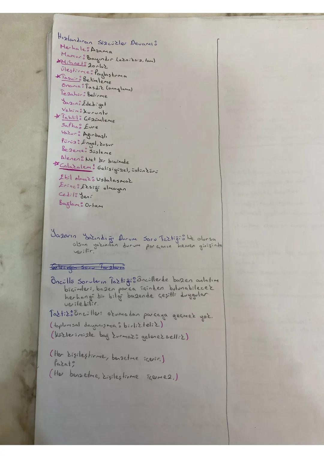 Paragraf
Ulaşılabilir, Çıkarılabilir Taztiği : Olumsuz soru
Közünde olduğu gibi önce seçerek sonra
parça okunmalı.
Tactix 18 Metni okurken