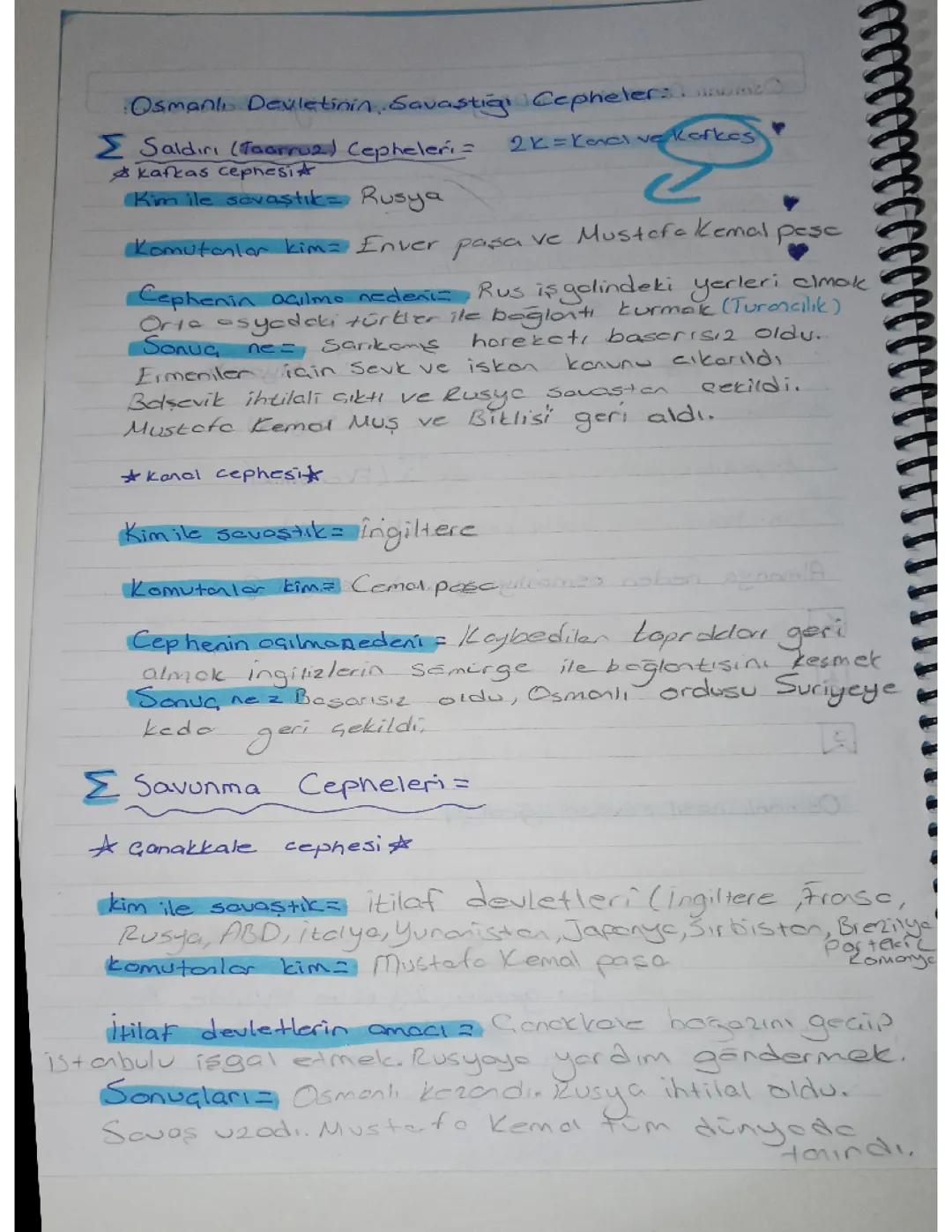 Cepheler ve 1. Dünya savaşının sonuçları (2)