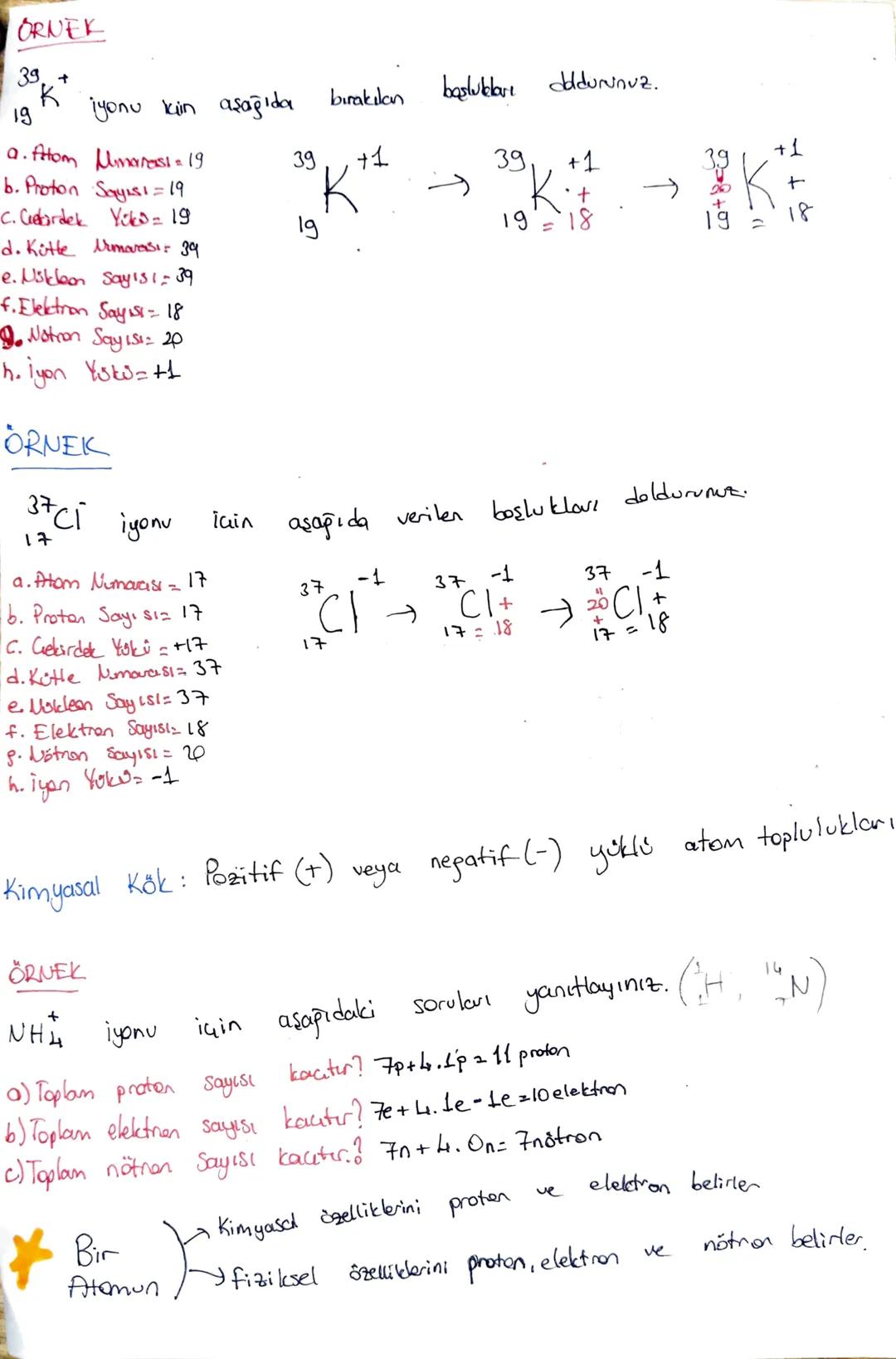 # ATOMUN YAPISI
Atom nedir?
Bir clementin tom fiziksel ve kimyasal Özelliklerini taşıyan en koçok yapı
taşına atom denir.
ATOM
* Atomun G