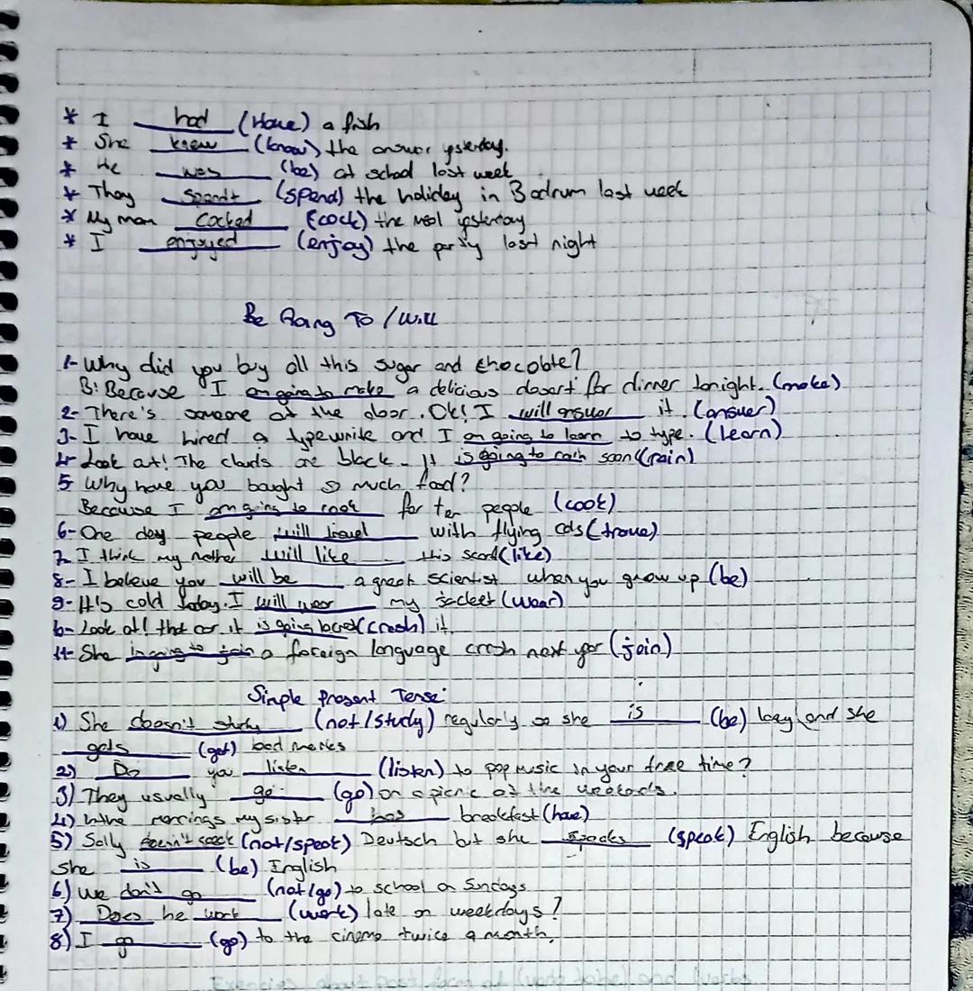 11
Wamework (inion, at)
- My father always reads newspaper in the morning.
-The back is on
my
عادية
- he was born on the 16th day of May in