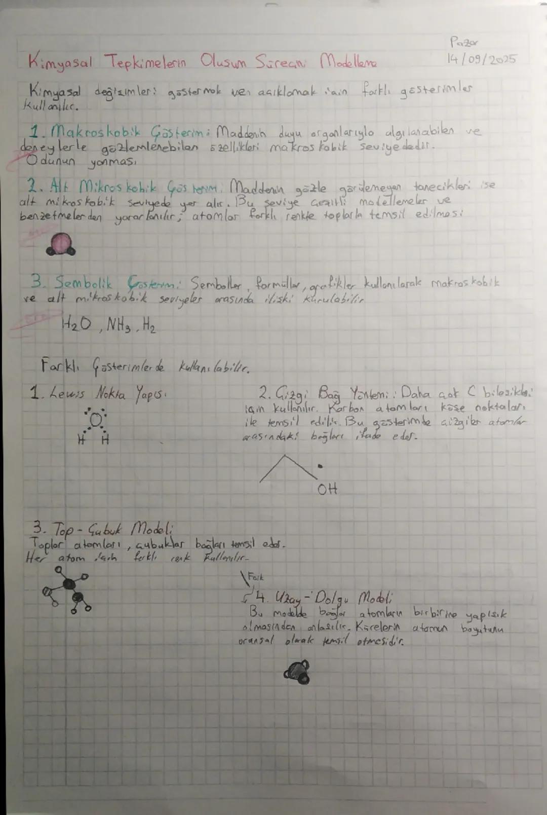 ## Kimyasal Tepkimeler
**Pazor**
**14/09/2025**
* **Kimyasal Değişim**
Maddelerin iç yapıları ve bileşenlerinde meydana gelen değişime kim