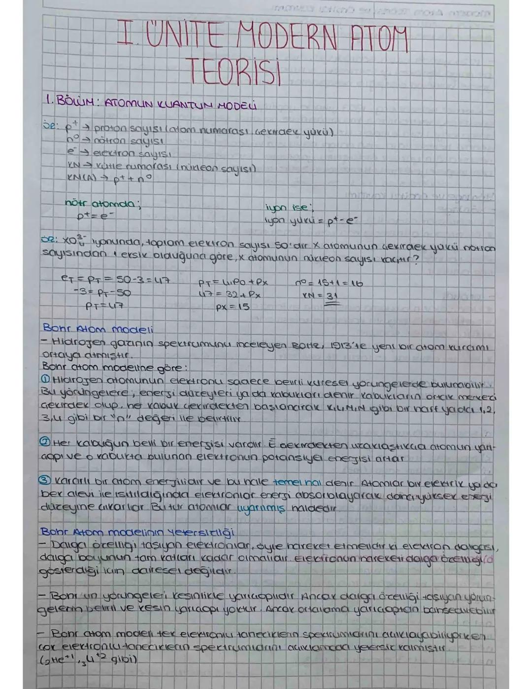 modern atom teorisi