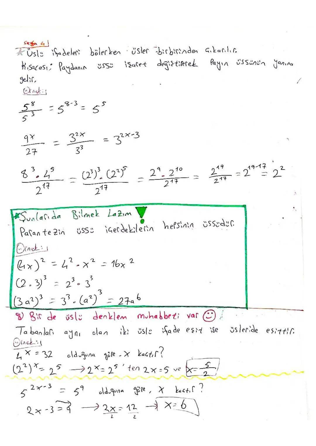 Sınavda Gikar!
Hangisinin Cevabı yanlıştır?
A) $x^2 + x^2 + x^2 = 3x^2$
B) $10^8 - 10^6 = 10^2$
C) $3x^4 + 5x^4 = 8x^4$
D) $3a^6 - 2a^6