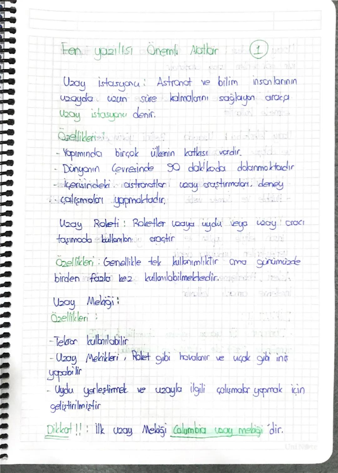 -
Fen yazılısı Önemli Abthair ①
Uzay istasyonu: Astronot ve bilim
uzayda uzun süre
E
insonlarının
süre kalmalarını sağlayon araca.
Uzay ista