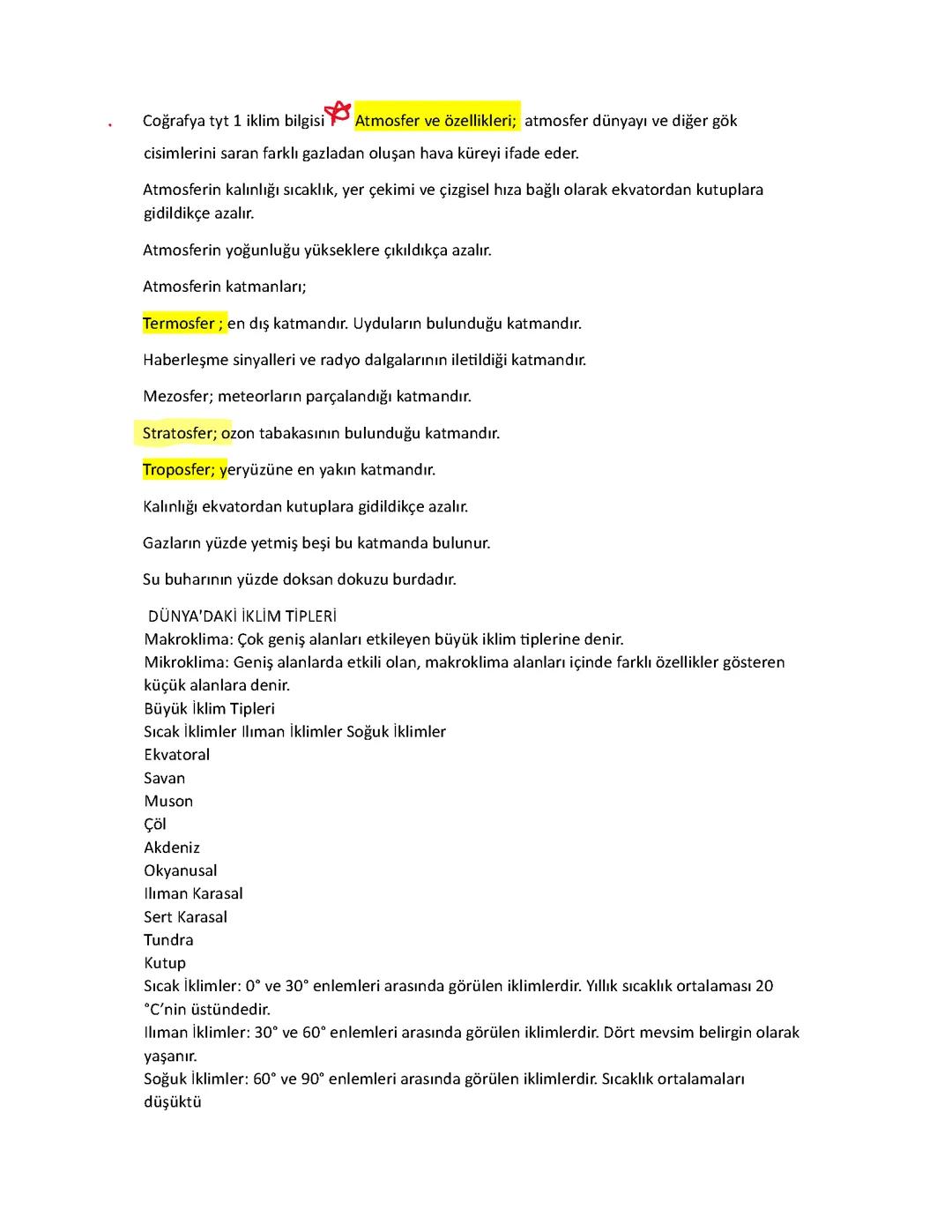 cografya iklim bilgisi