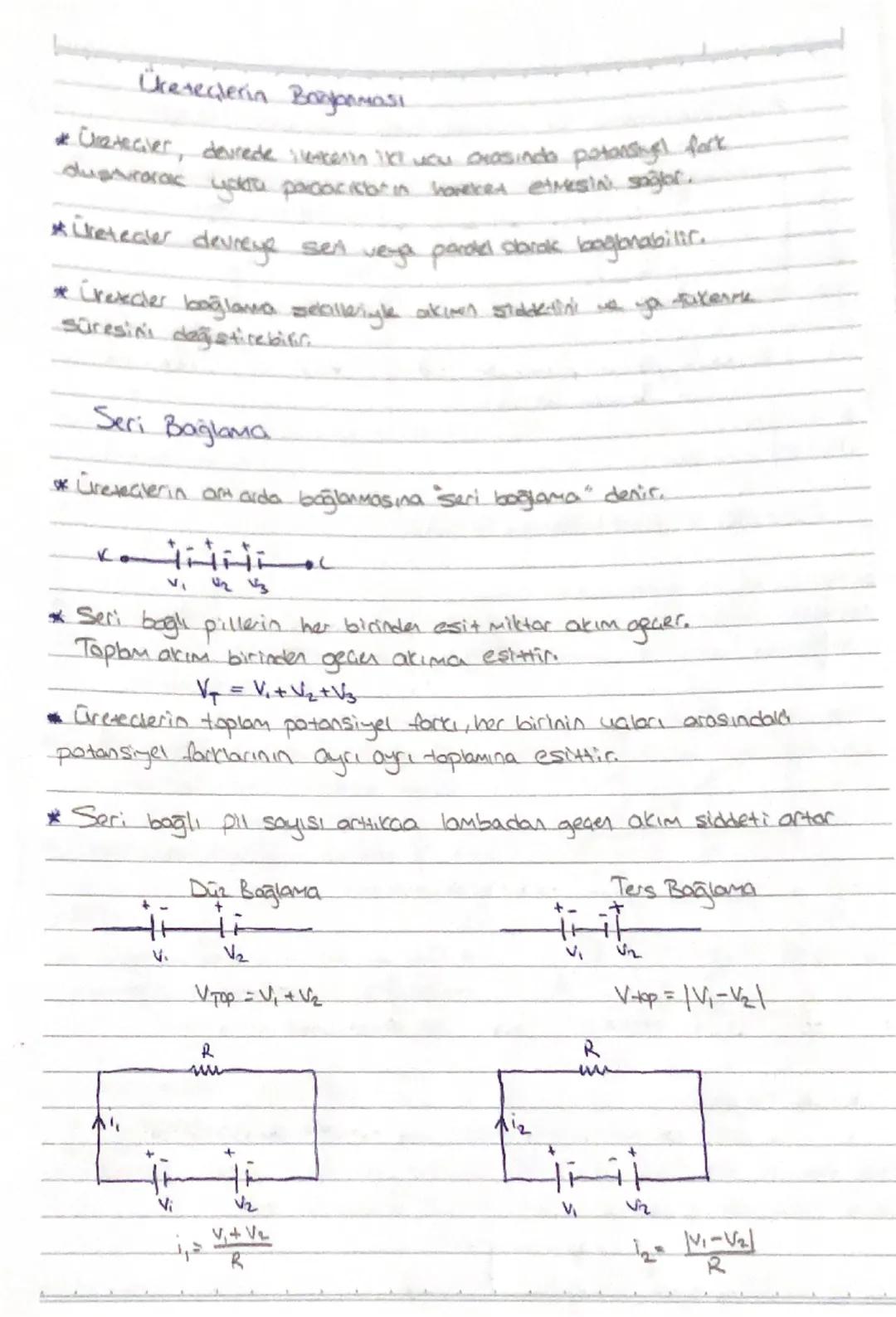 Elektrik AKIMI ve
Potansiyel
Fork
* Elektrik devrelerinde elektrik akımı elektrombria hareketiyle olusur.
Elektronlock hareket etmesi için b