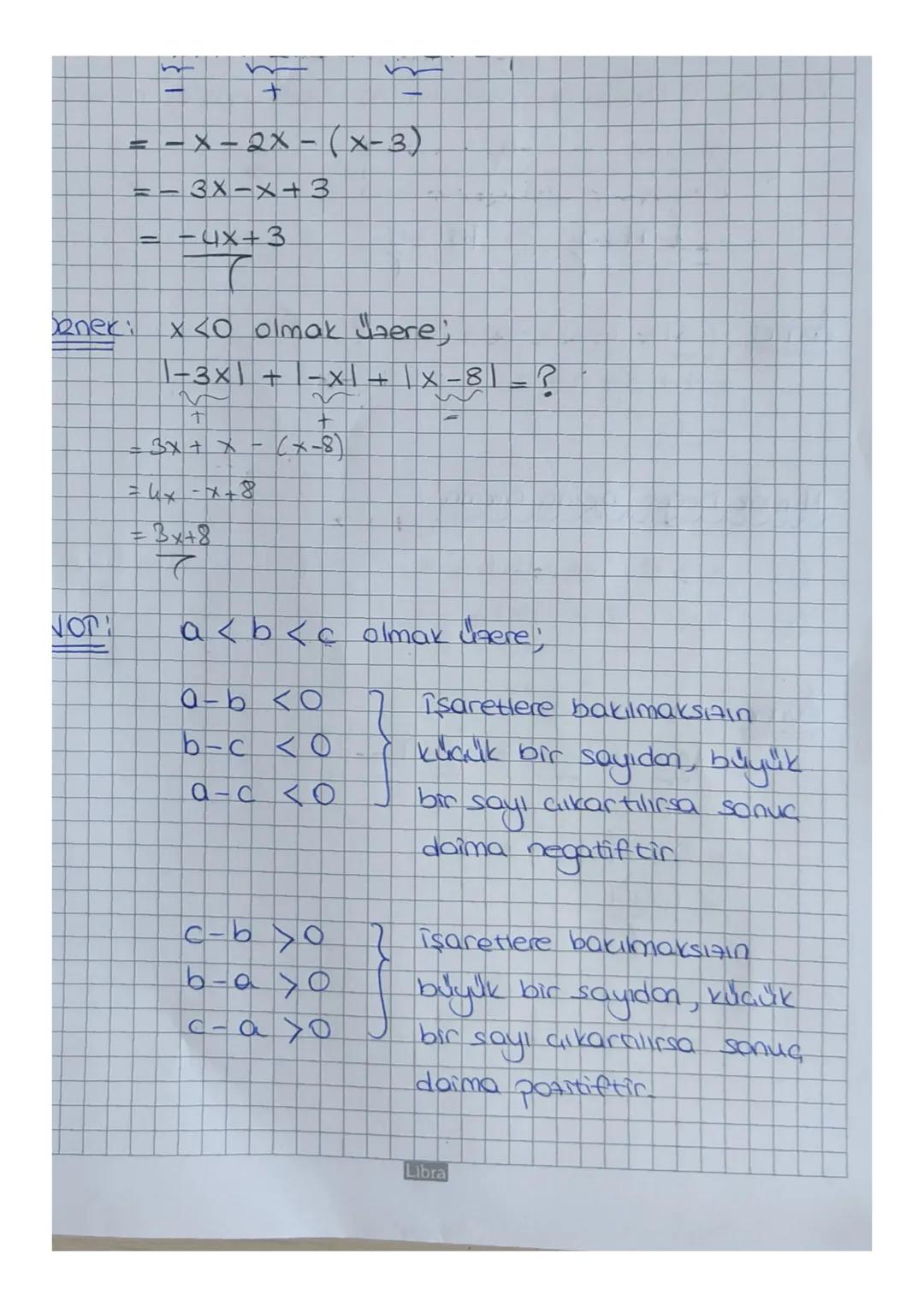Cherinde, 0 (baslangia, noktası) na olan
-7
1-21-2
151-5
7
5
Cenexi 1-71+ 1-3+2+0=?
= 7 + 3 + 2 + 0
= 12
Mutlak
Değer
Disina Cikma
× > 0 ise