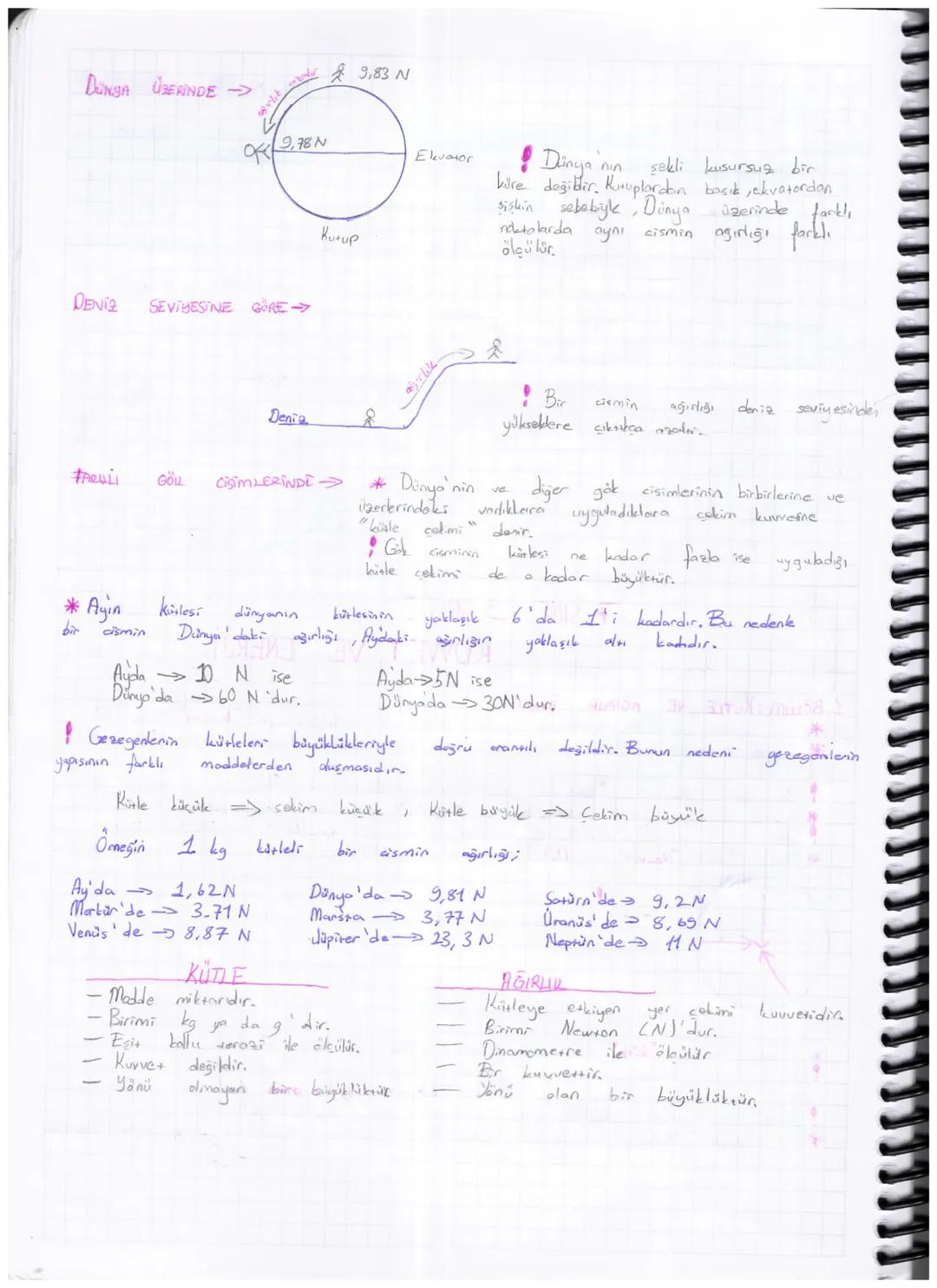 7.SINIF 3. UNITE
KUVVET VE ENERJİ
1.BÖLÜM :KÜTLE VE AĞIRLIK İLİŞKİSİ
* Bir cismin haraket durumunu yada şeklini degistiren etkiye "kuvver" d