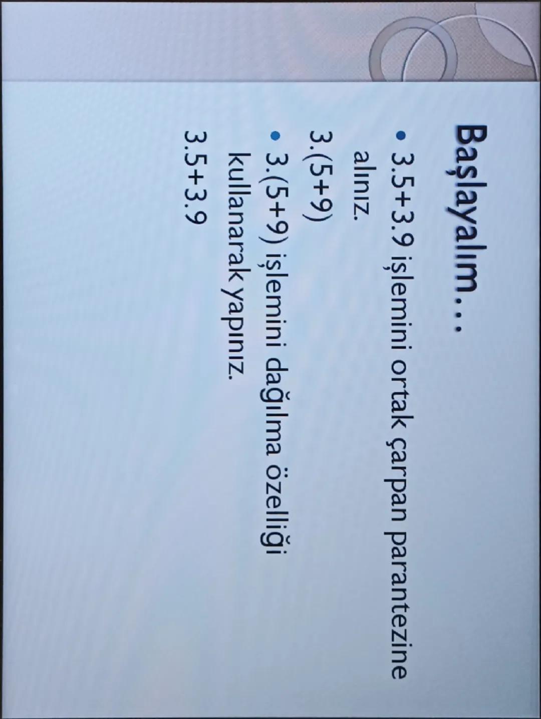 - DOĞAL SAYILAR
- 6.Sınıf Matematik 1.Ünite Konu Anlatım Slaytı
Matematik BU ÜNİTEDE
ÖĞRENECEKLERİMİZ
* Üslü İfadeler
* İşlem Önceliği