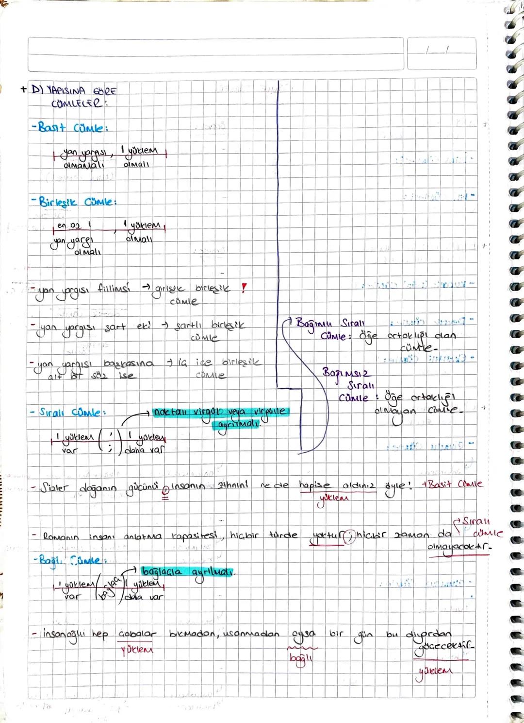 + A) YUKLEMININ TÜRÜNE
GORE CUMLELER:
CÜMLE TÜRLERI
- Isim Cümlesi: Yükleminin son sözcüğü
hareketlilik bildirmeyen cümlelere dents.
-Fill C
