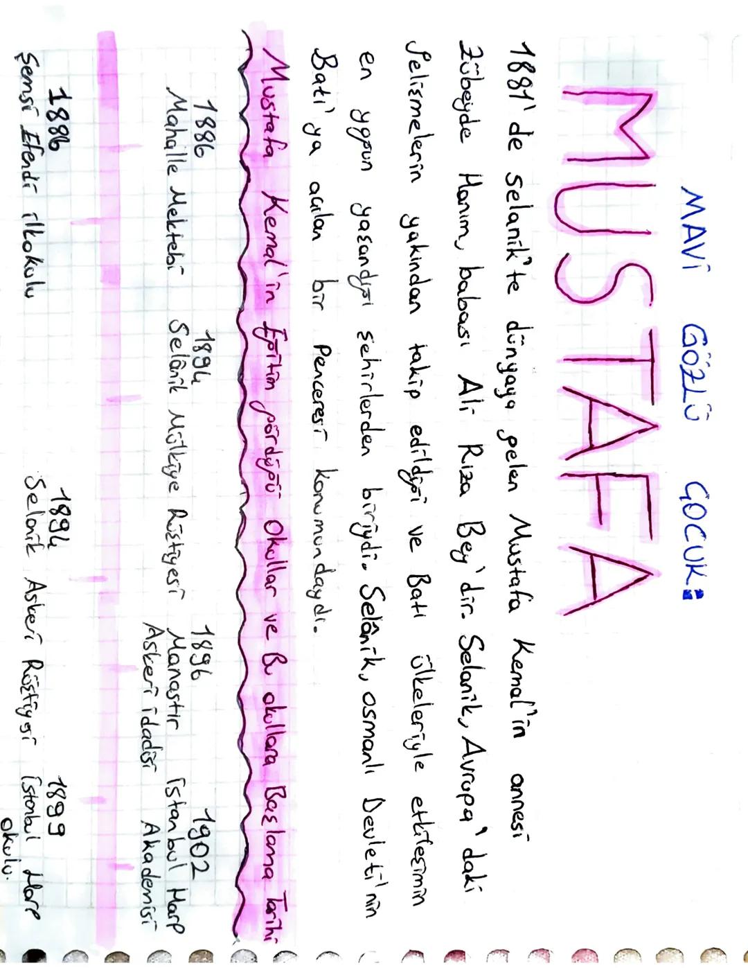 Mustafa Kemal Atatürk hayatı