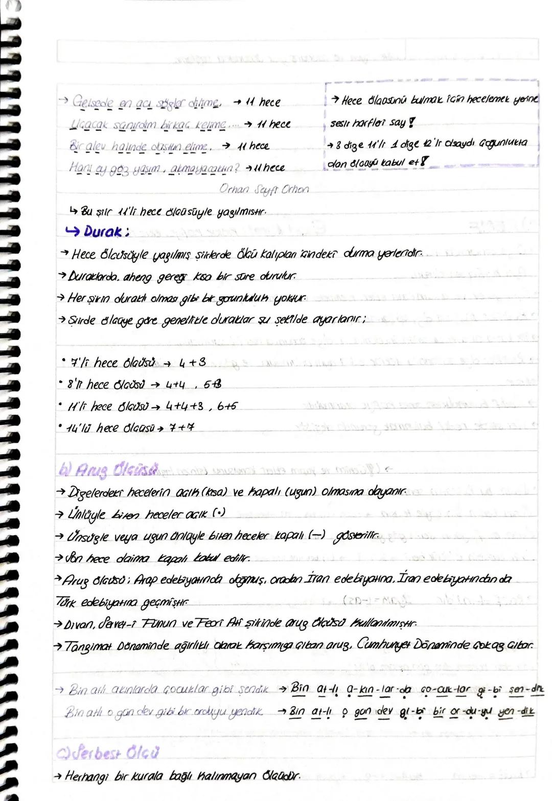 # AHENK UNSURLARI
→Sirde ahenk; Seslerin kulağa hos gelmesiyle duşur.
→Başlıca ahenk unsurları şunlardır;
1) Ölçü (Vezin)
2) Redif
2) K