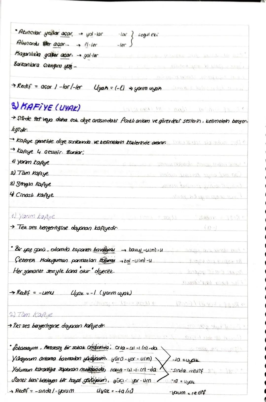 # AHENK UNSURLARI
→Sirde ahenk; Seslerin kulağa hos gelmesiyle duşur.
→Başlıca ahenk unsurları şunlardır;
1) Ölçü (Vezin)
2) Redif
2) K