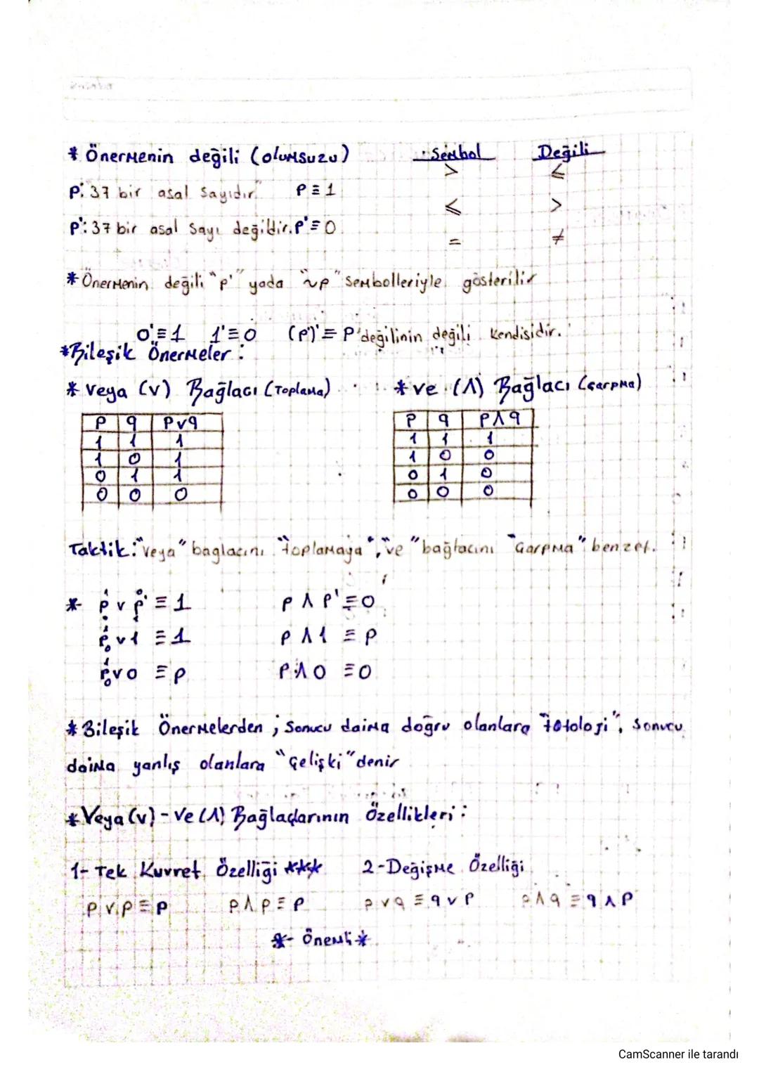 *Onermeler:
*Mantik*
Doğru yada yanlış
kesin hükümler bildiren ifadelere önerme denir.
P." "Ankara, Türkiye'nin başkentidir "doğru önermedir