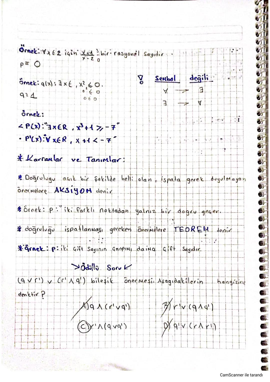 *Onermeler:
*Mantik*
Doğru yada yanlış
kesin hükümler bildiren ifadelere önerme denir.
P." "Ankara, Türkiye'nin başkentidir "doğru önermedir