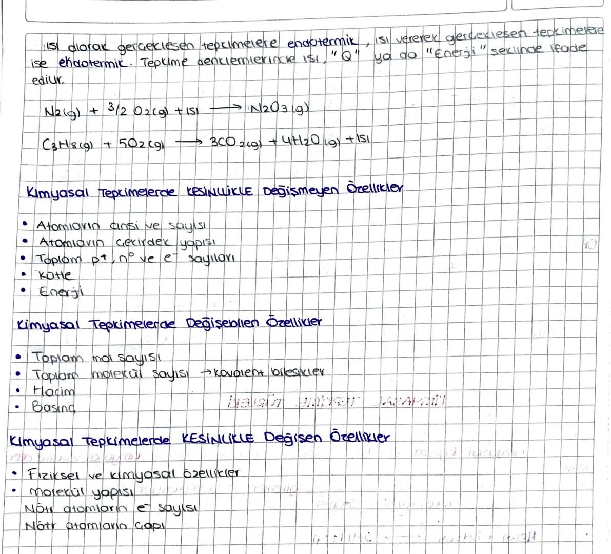 KIMYASAL TEPKİME TURLERİ
Maddenin cimyasal yapısının değisevek, özellikteri farklı yeni maddeler olustur-
masına kimyasal değişim, bu değişi
