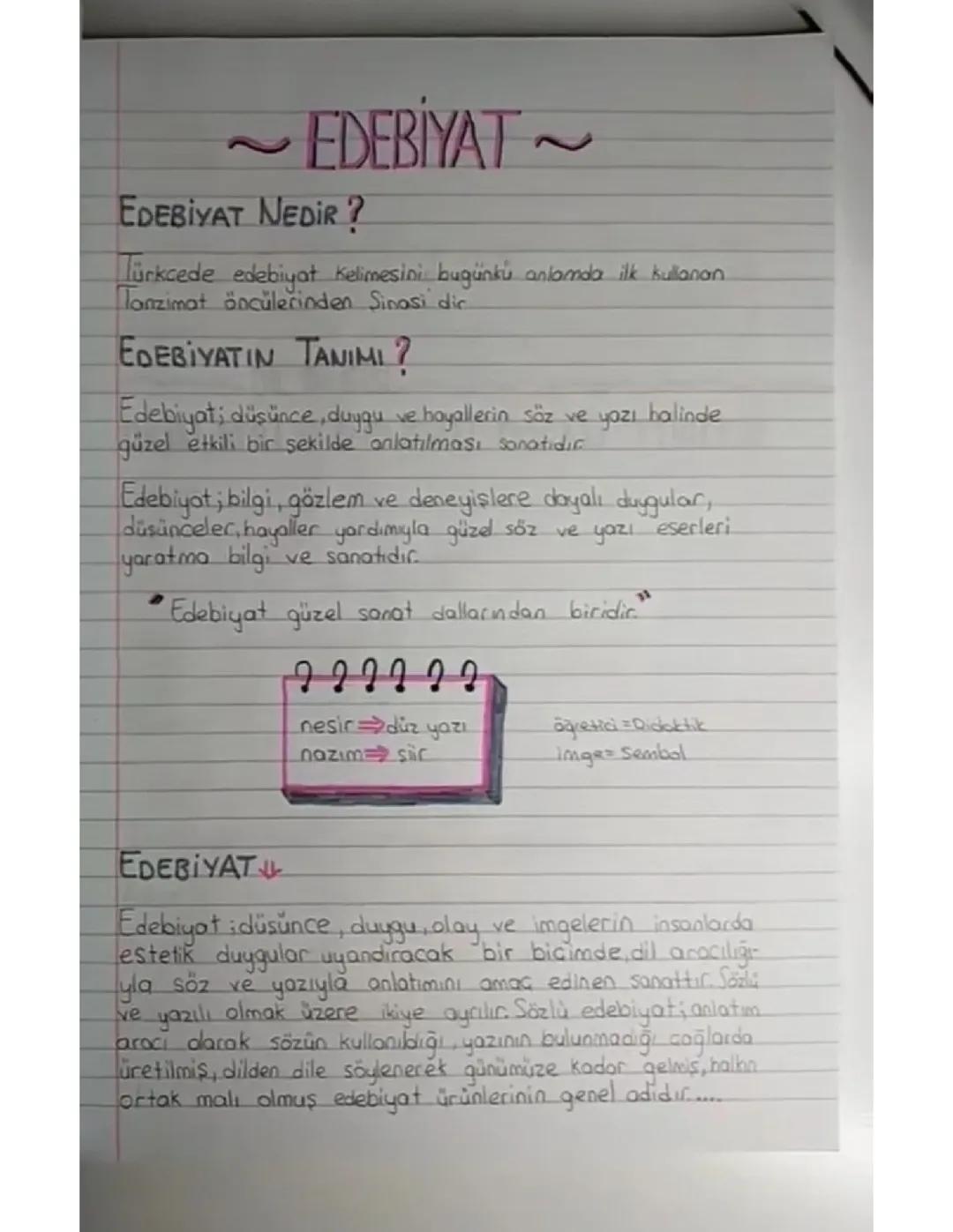 9. Sınıf Edebiyat Konuları: Edebiyat Nedir? ve Alt Başlıklar