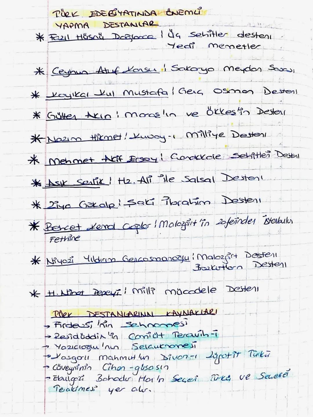 DESTANLAR
DÜNYACA DOGAL DESTANLARGA
* Sehnome ran
*Kalevala
-
Fin
* Nibelungen.
→ Almon
(Firdeusi)
(Dr. Lannrot)
->
* Mahaboroto - Romayano