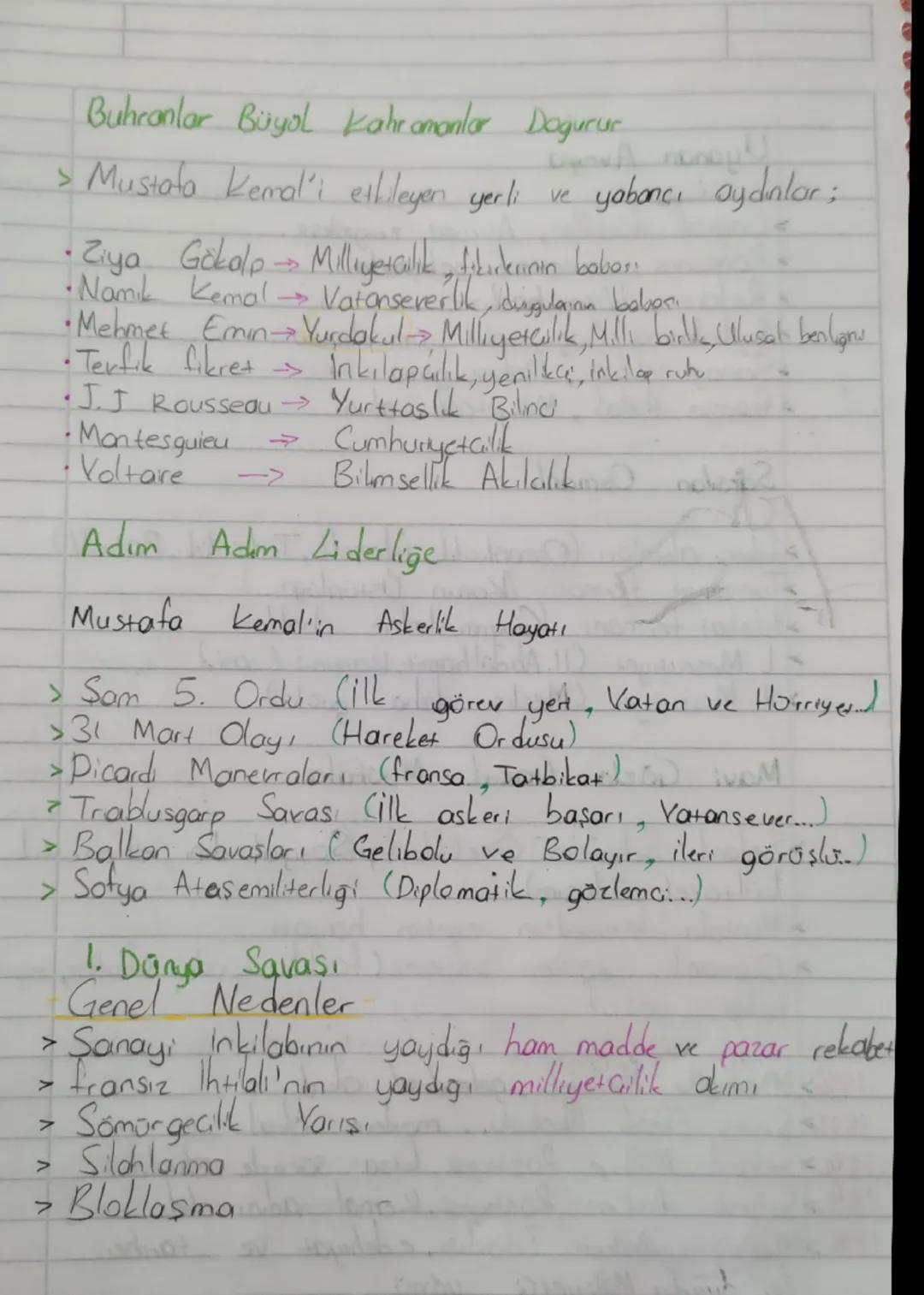 8. Sınıf İnkılap Tarihi