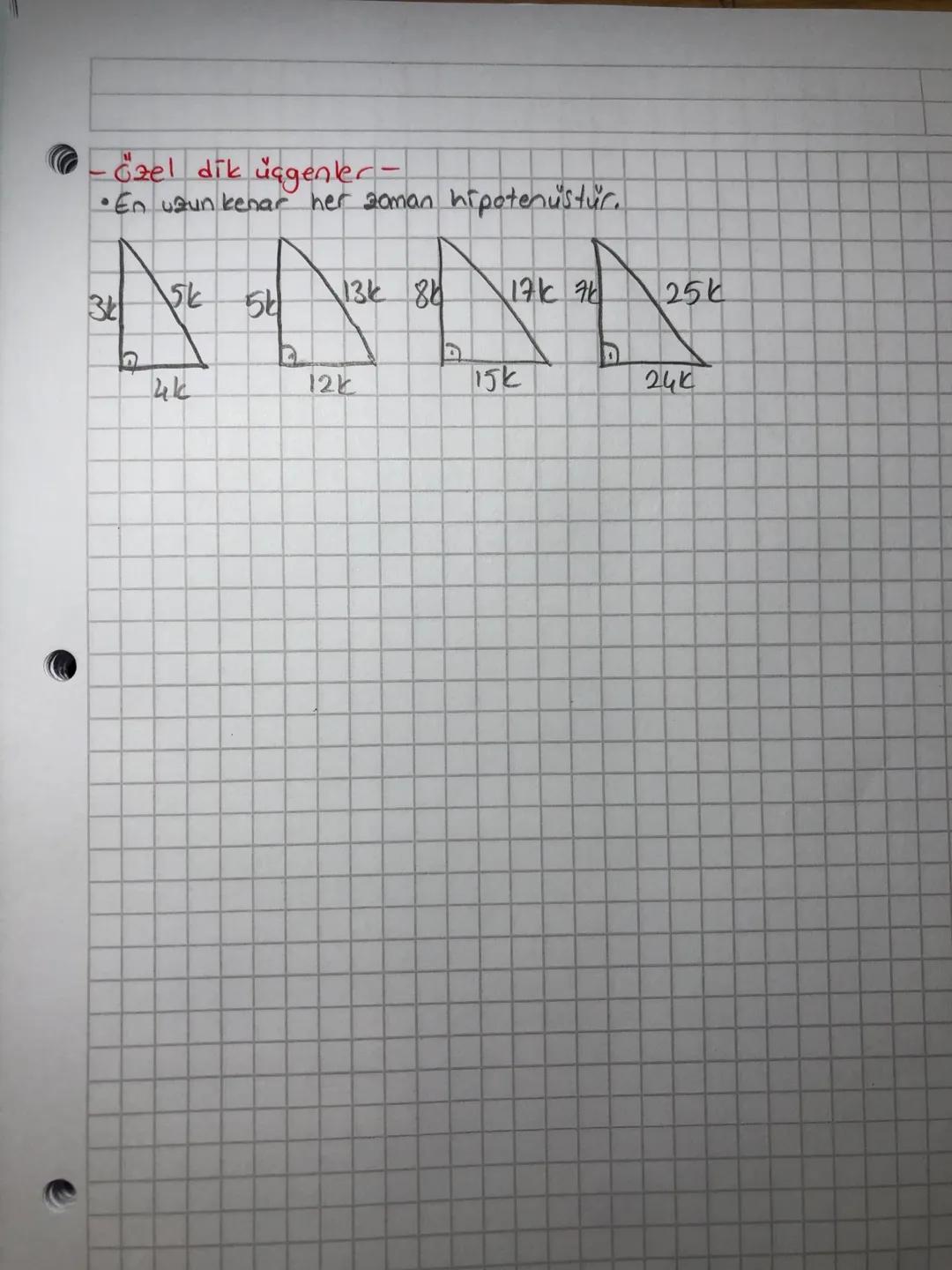 -
- Dik üçgen.
-Pisagor Teoremi-
A.
b²=a2+c2
b
hipotenus
B.
а
C
Sory:
X
Sory: A
D
00
a
4
6
b
C
B
A
b
dik kenarlar
C
a
Buna göre, ABI = x
6²