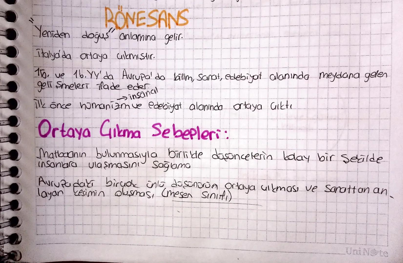 ,
,
BONESANS
Yeniden doğus" anlamına gelir.
Italya'da ortaya uıkmıştır.
15. ve 16. Yy'da Avrupa'da bilim, Sanat, edebiyat alanında meydana g