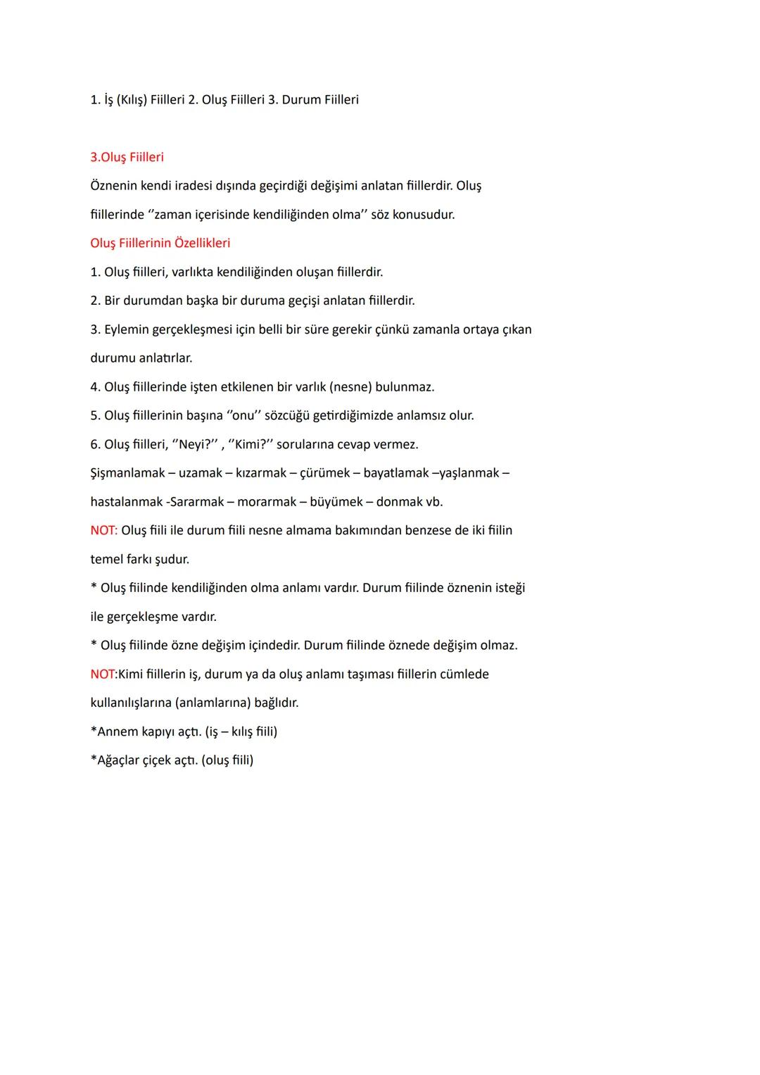 # EK FİİLLERİN ANLAM ÖZELLİKLERİ
İş, hareket, oluş bildiren sözcüklere fiil denir.
## ANLAM ÖZELLİKLERİNE GÖRE FİİLLER
1. İş (Kılış) Fiil