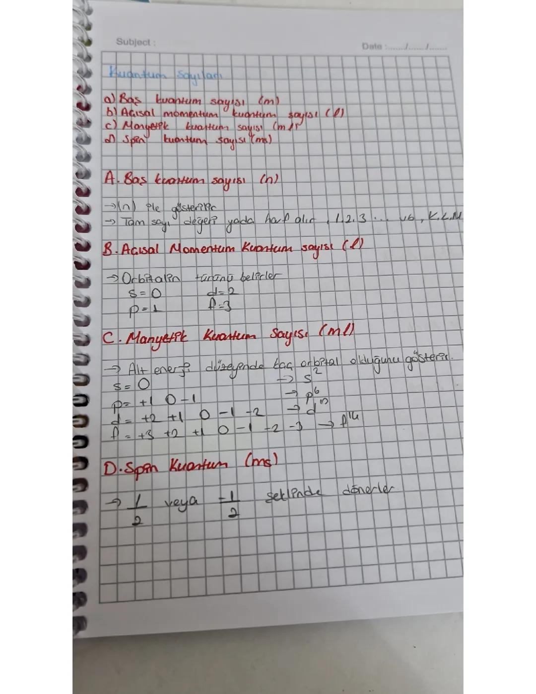 11.sınıf kimya 1. Ünite