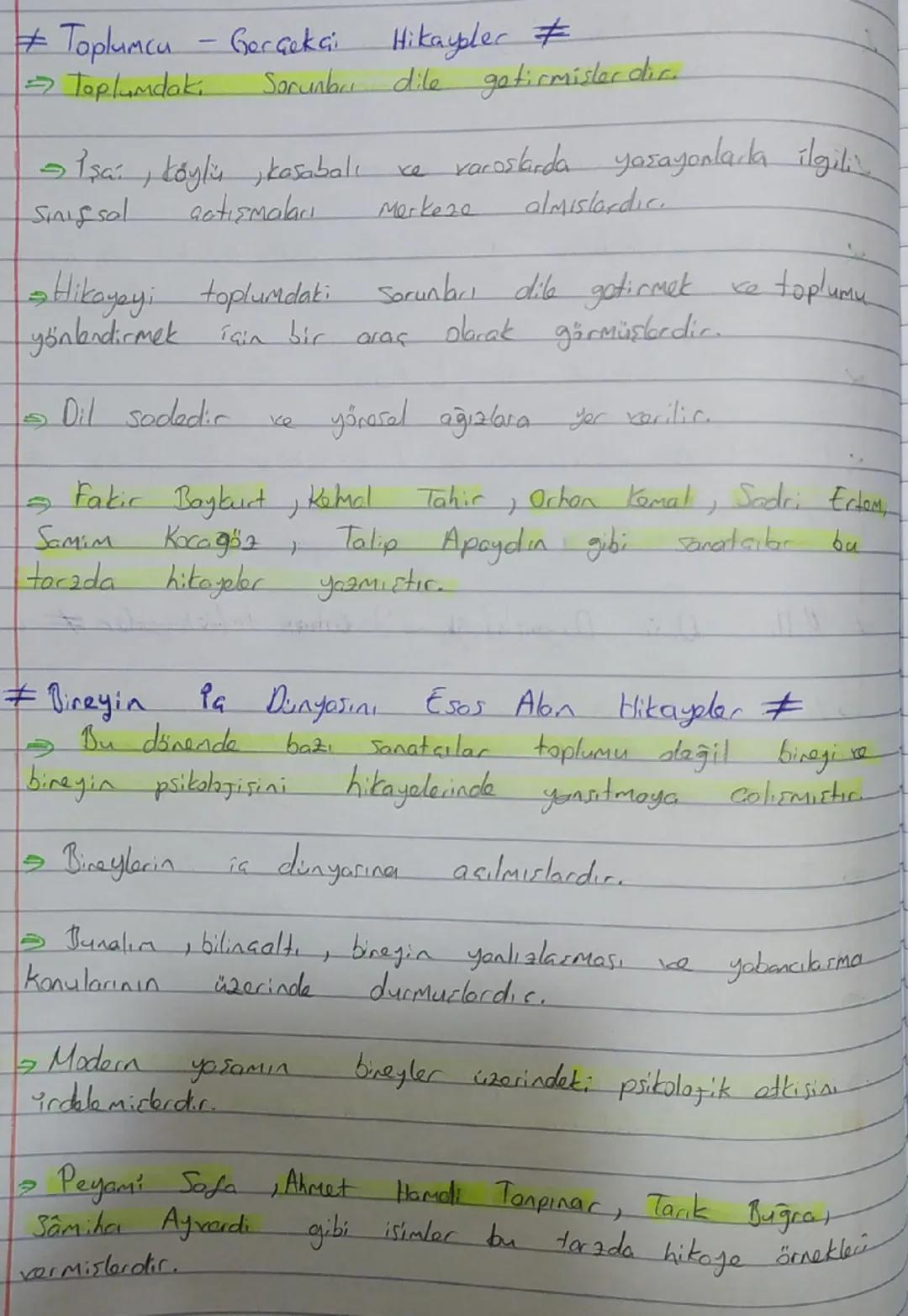 2) HIKAYE
Gercek ya da gerçeğe yakın olay ve durumların okuyucuda
heyecan, zevk uyandıracak şekilde kısa anlatıldığı
adabi metinlere hikaye