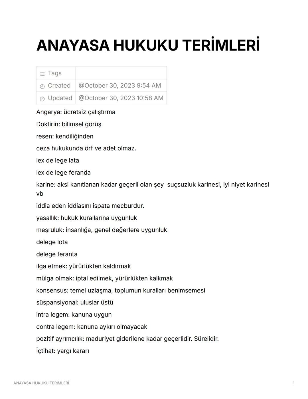 Anayasa Hukuku Terimleri: Kolay Anlatım ve Örneklerle