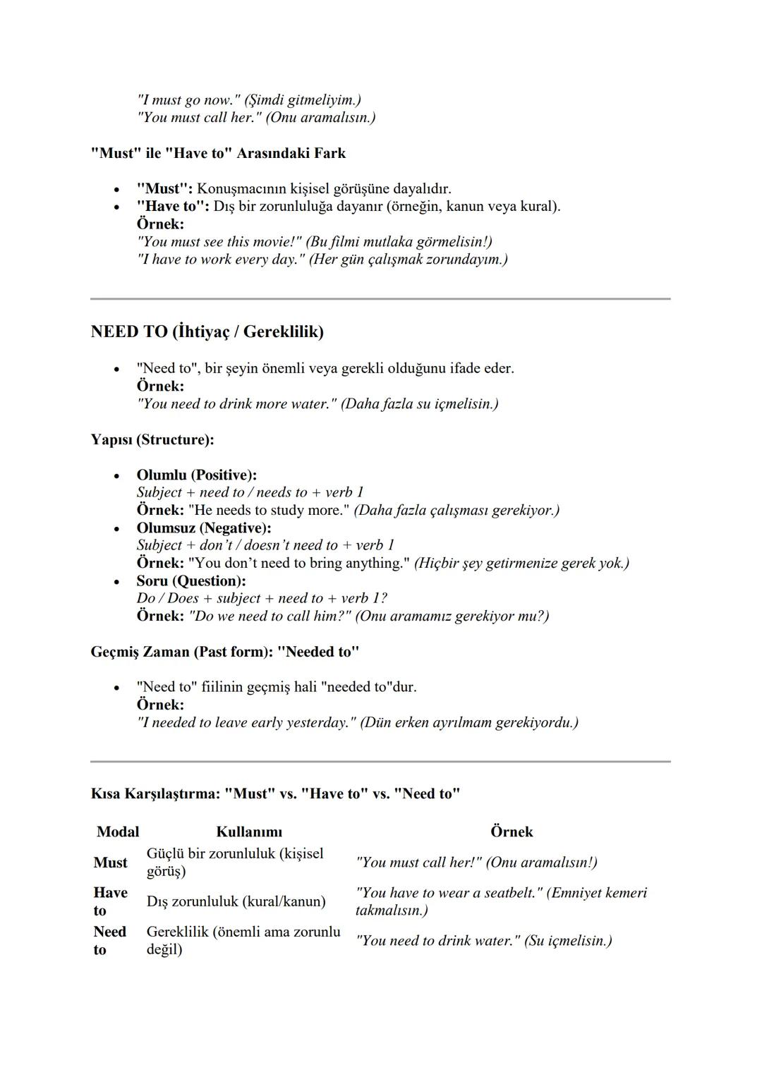 MODAL VERBS & MODAL-LIKE
VERBS (MODAL FİİLLER VE MODAL
BENZERİ FİİLLER)
What are modal verbs? (Modal fiiller nedir?)
Modal fiiller, ana fii