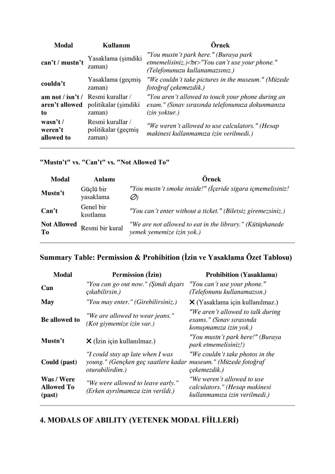 MODAL VERBS & MODAL-LIKE
VERBS (MODAL FİİLLER VE MODAL
BENZERİ FİİLLER)
What are modal verbs? (Modal fiiller nedir?)
Modal fiiller, ana fii