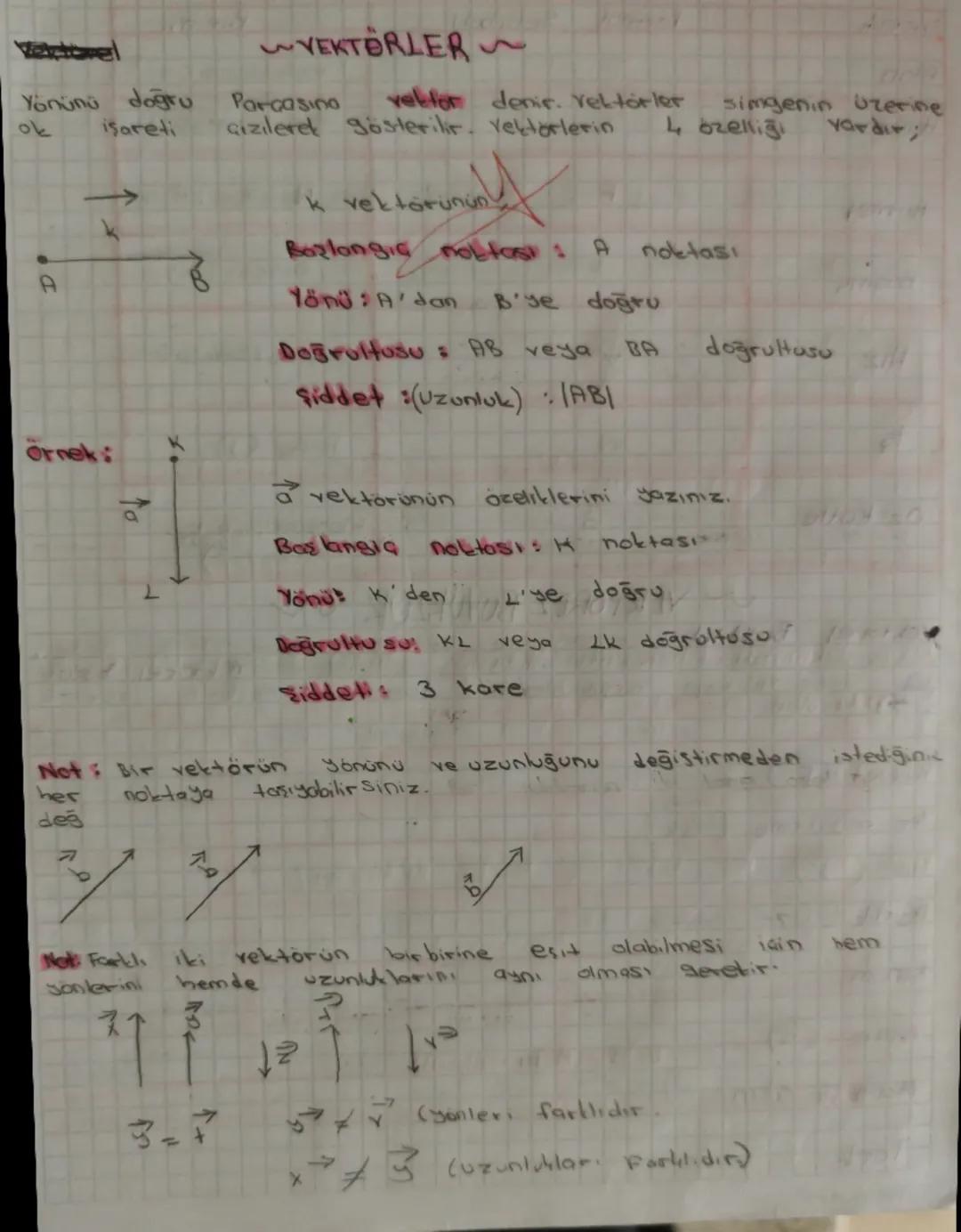 Vertorel
~VEKTÖRLER~
Yönünü doğru Parçasına velfor denir. Vektörler simgenin üzerine
ماه Gizilerek gösterilir. Vektörlerin 4 özelliği vard