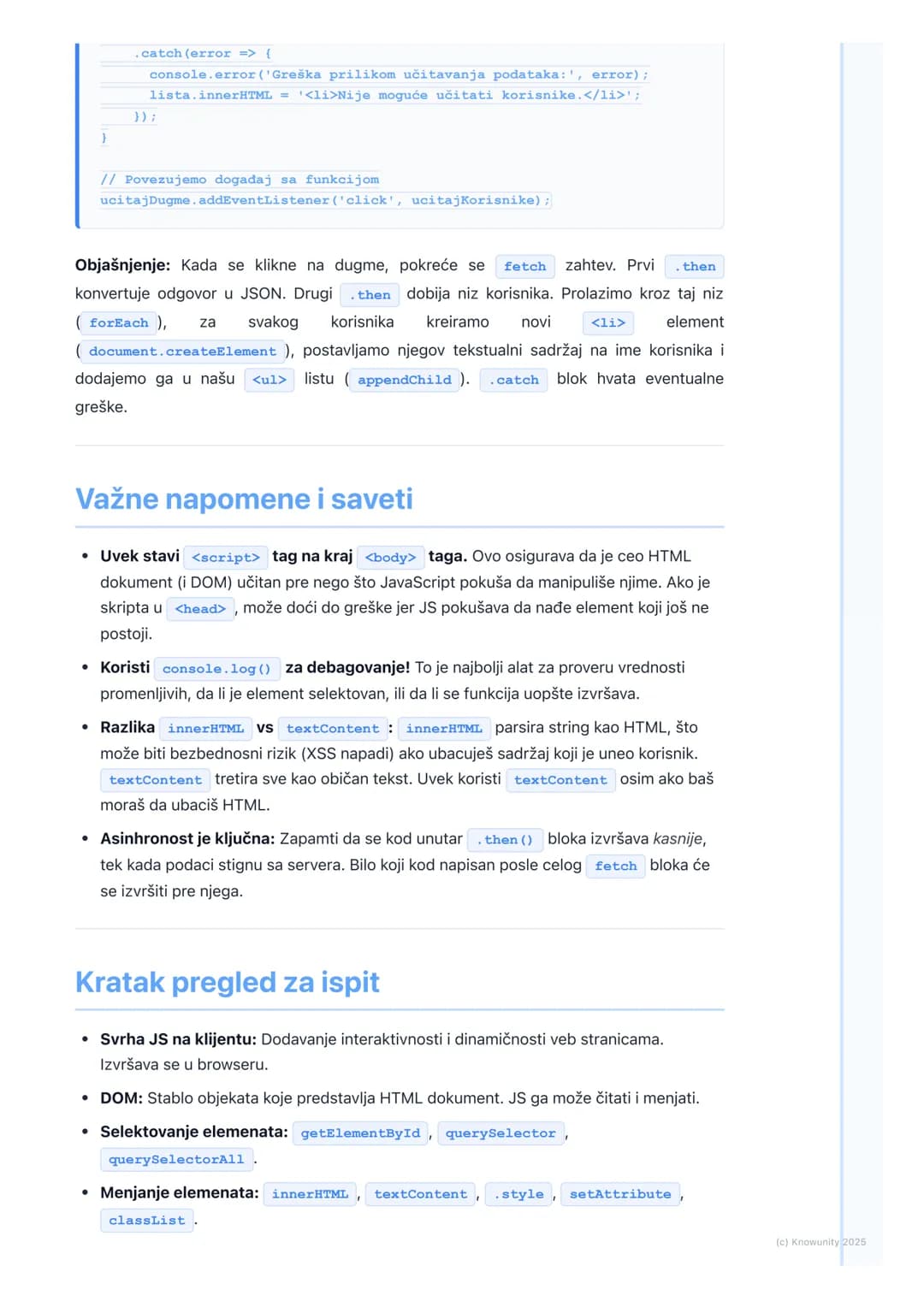 # JavaScript (klijentska strana)
Uvod u JavaScript na klijentskoj strani
JavaScript (JS) je programski jezik koji se izvršava u veb pregle