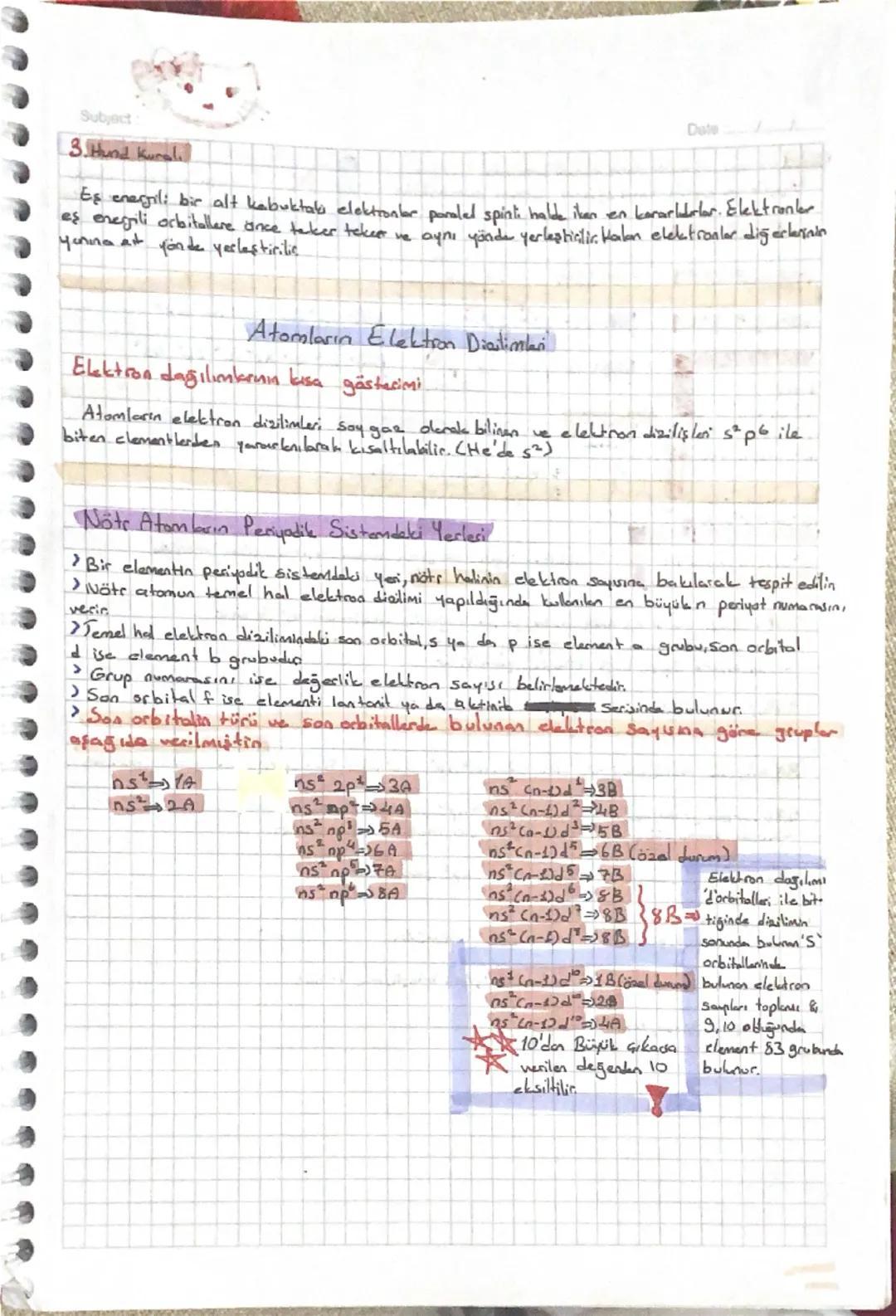Subject
Orbital Türleri
"S'orbitallen":
> Küresel selle sahiptir.
Date
S orbitali
> En fazla 2 elektron alabilic
> Gekirdekten uzaklaştıkça