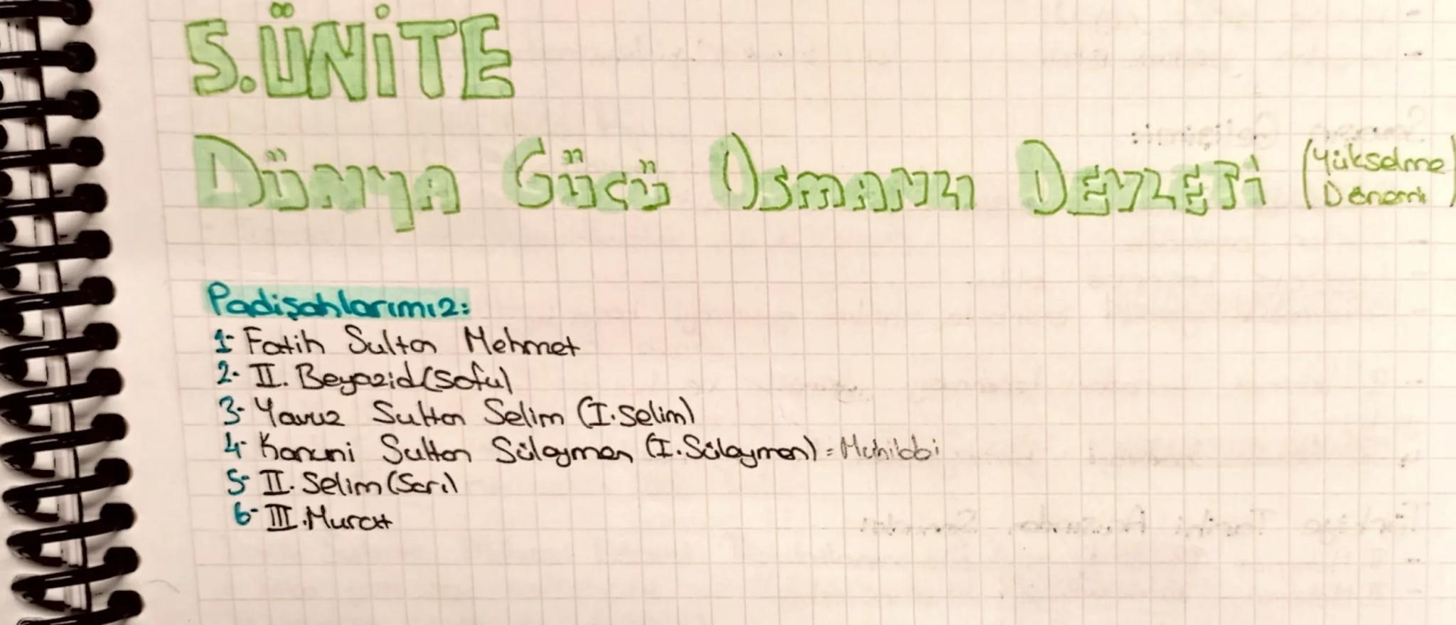 S.UNITE
Mükselme
Dünya Güsü Osman Devleri (km
Padişahlarımız:
1 Fatih Sultan Mehmet
2. II. Beyazid (soful
3- Yavuz Sulton Selim (I.Selim)
: