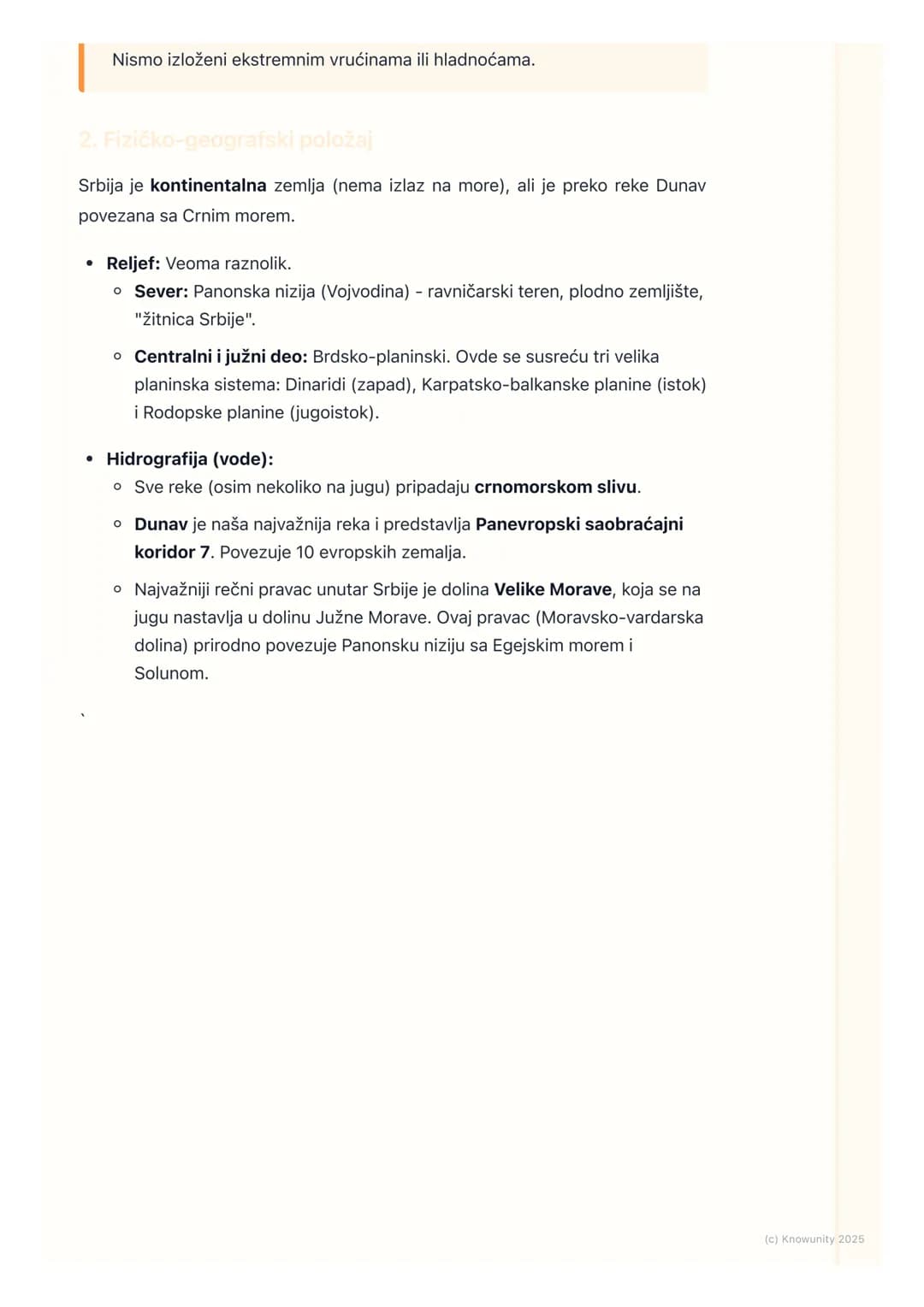 # Geografija Srbije u evropskom
kontekstu
Geografija Srbije u evropskom kontekstu
Srbija se nalazi na raskrsnici puteva između istočne i z