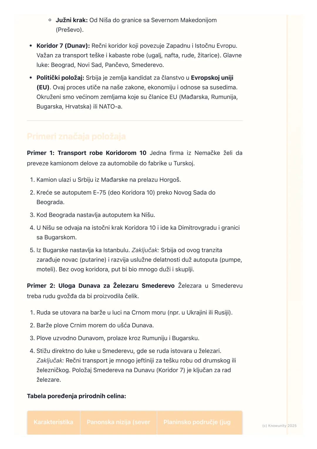 # Geografija Srbije u evropskom
kontekstu
Geografija Srbije u evropskom kontekstu
Srbija se nalazi na raskrsnici puteva između istočne i z
