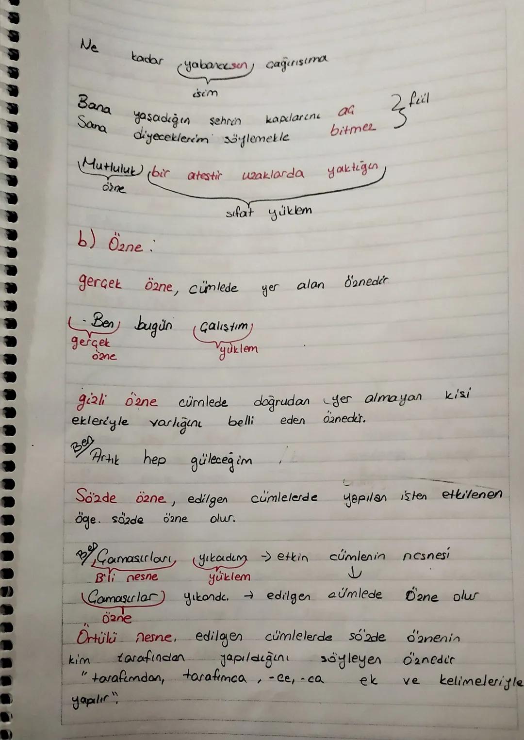 ümlenin
11
Ögelere
Yardımı ögeler
temel ögeler
2ne
yüklem
nesne
dolaylı
tümlea
2arf
tümleci
edat
tümleci
Temel Ögeler
a) Yüklem: Cü