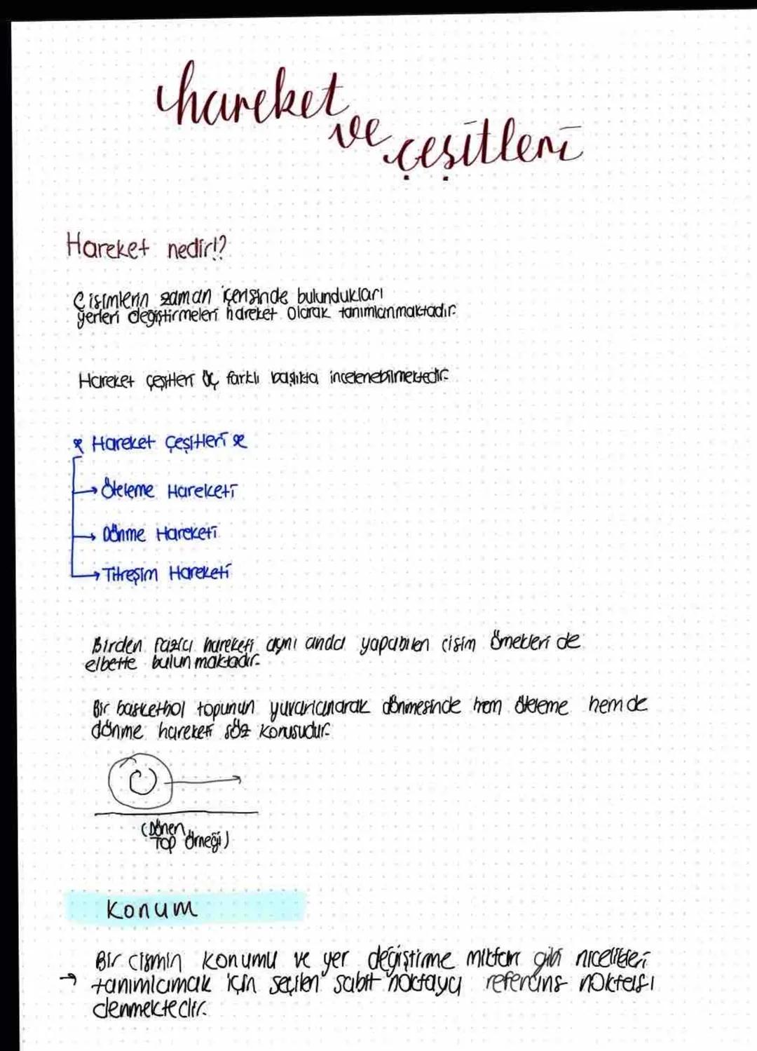 # chareket
ve cesitleri
Hareket nedir!?
Cisimlerin zaman içerisinde bulundukları
yerleri değiştirmeleri hareket Olarak tanımlanmaktadır