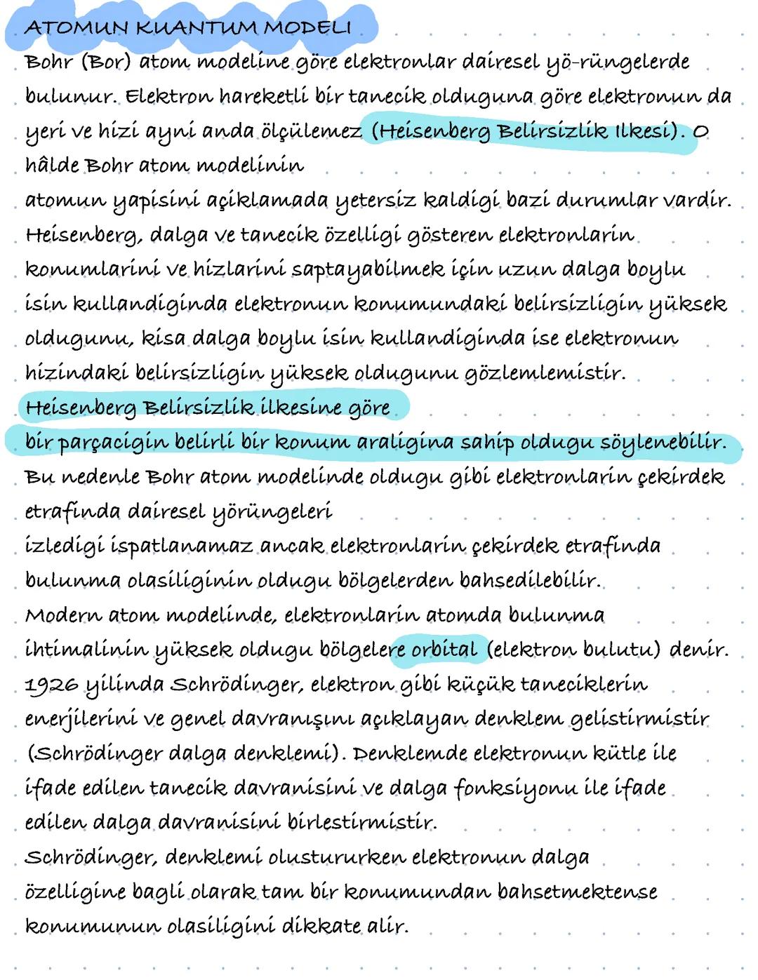 Atomun kuantum modeli