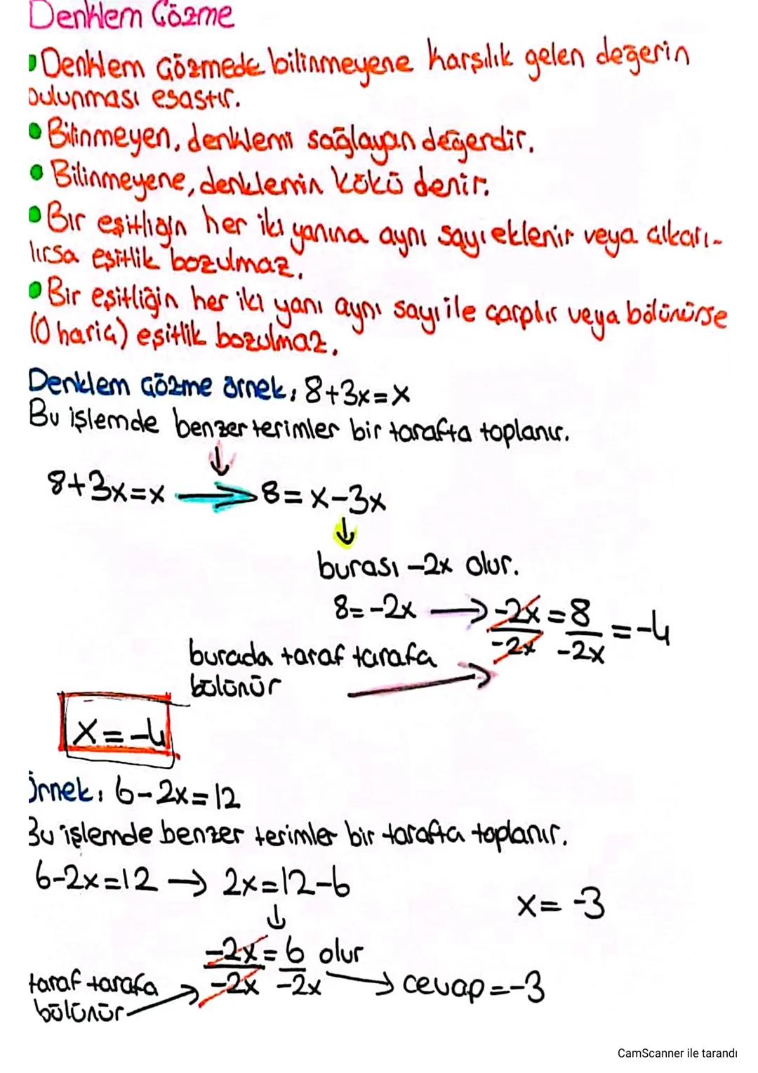 1
Cebirsel ifadeler
~
Bir cebirsel ifadede harfleri ve harflerin kuvvetleri
aynı olan terimlere benzer terim denir.
Örnek: 4x ile-x benser t