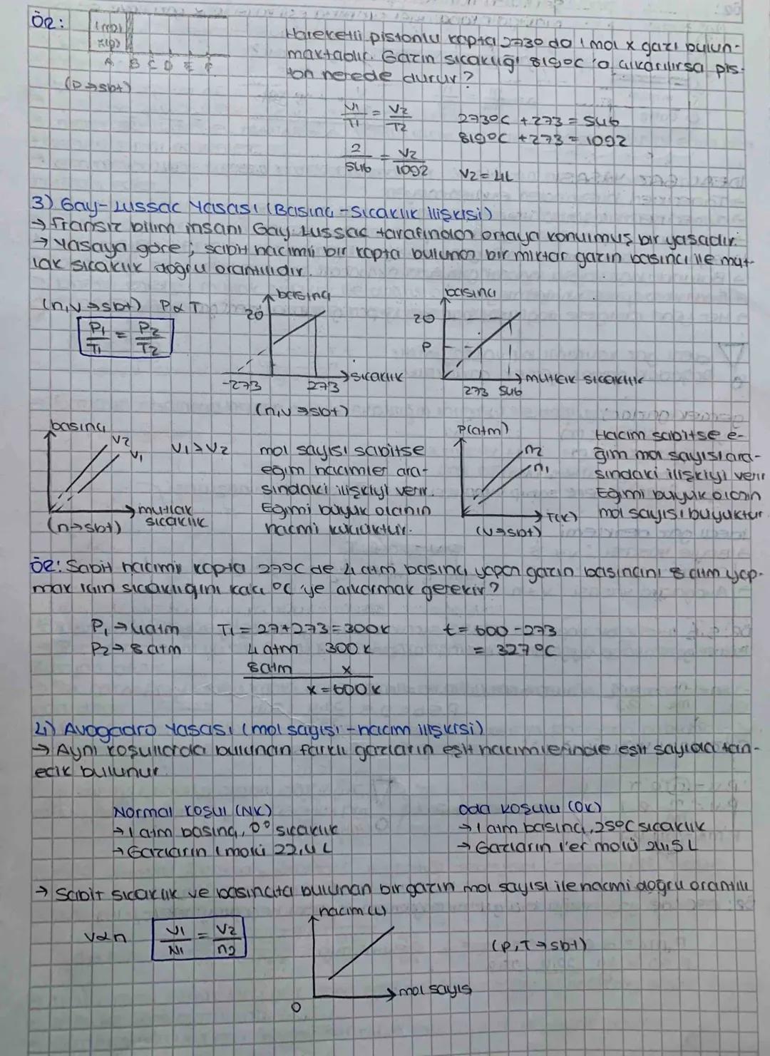 Gar yasaları
1) Boyle Yasası (Basing - Hakim ilişkisi)
→ingiliz kimyacı Robert Boyle hava basıncının nacim üzerindeki etkilerini
incelemiş