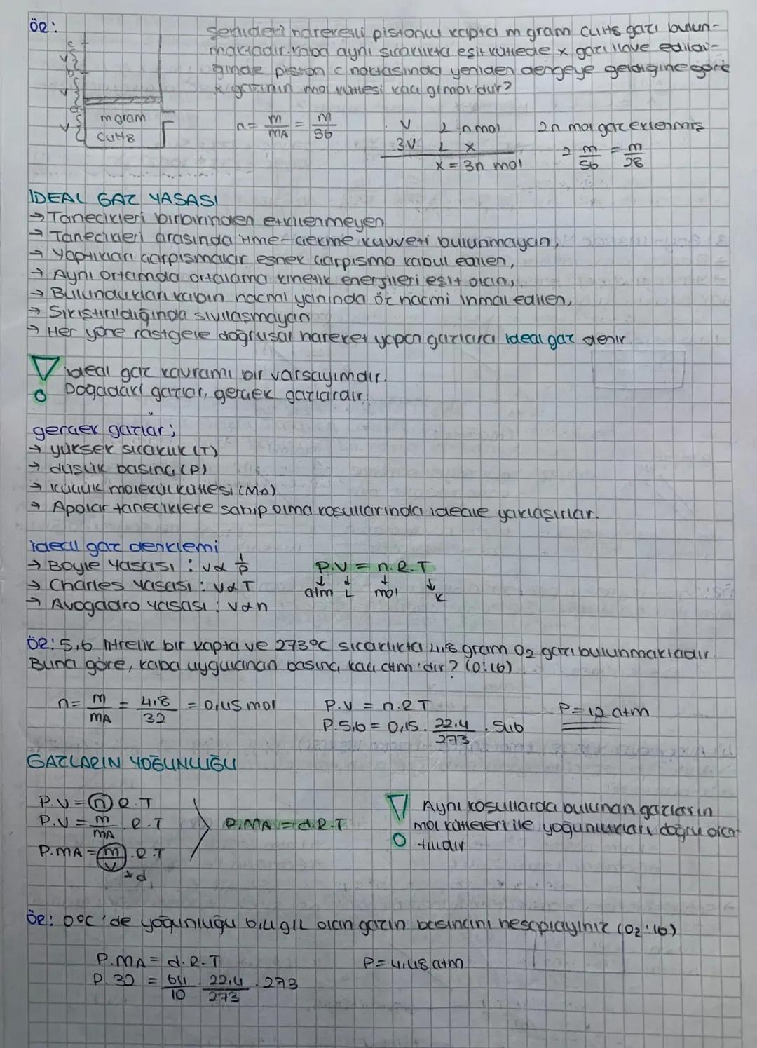 Gar yasaları
1) Boyle Yasası (Basing - Hakim ilişkisi)
→ingiliz kimyacı Robert Boyle hava basıncının nacim üzerindeki etkilerini
incelemiş