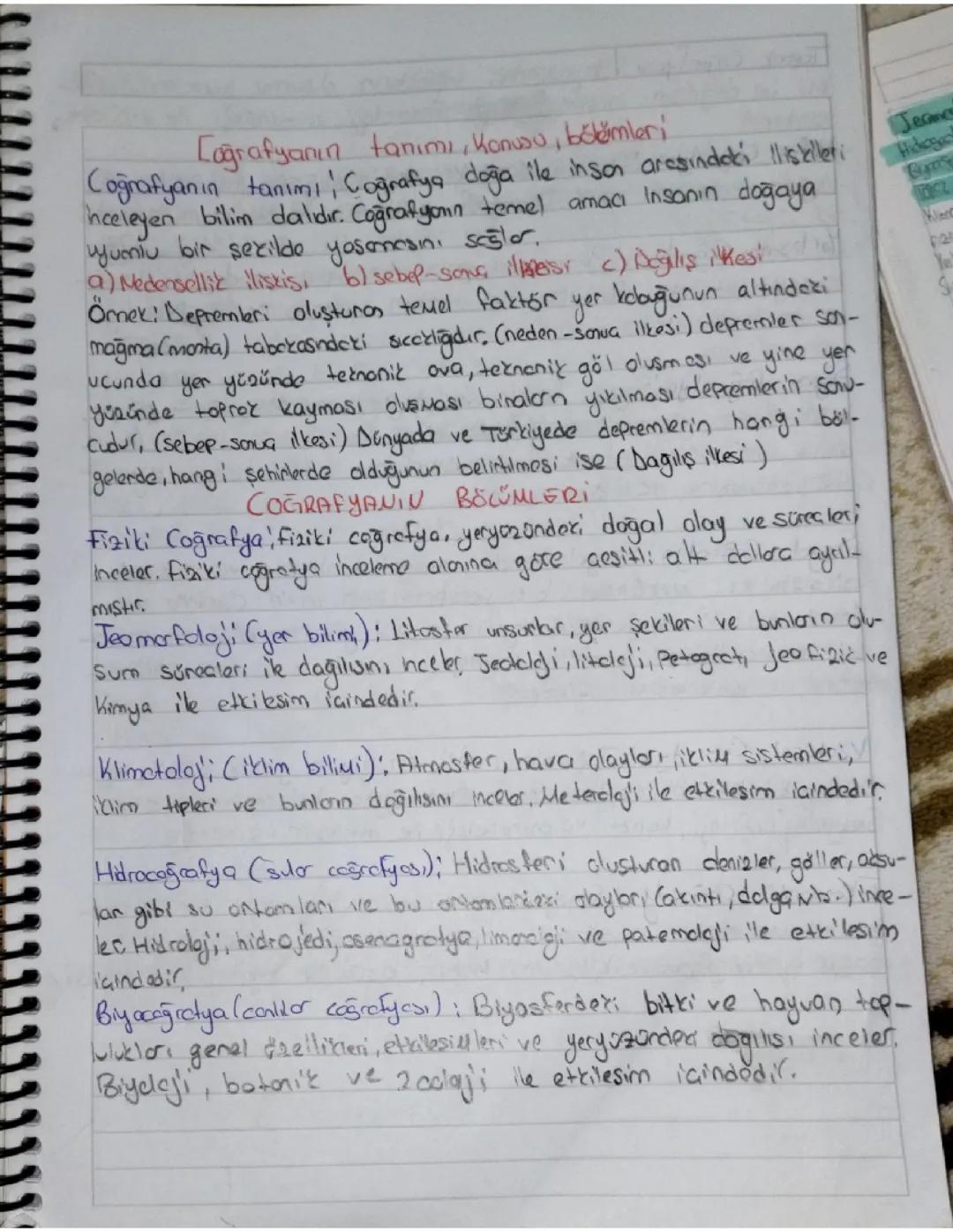 9.sinif cografya notları